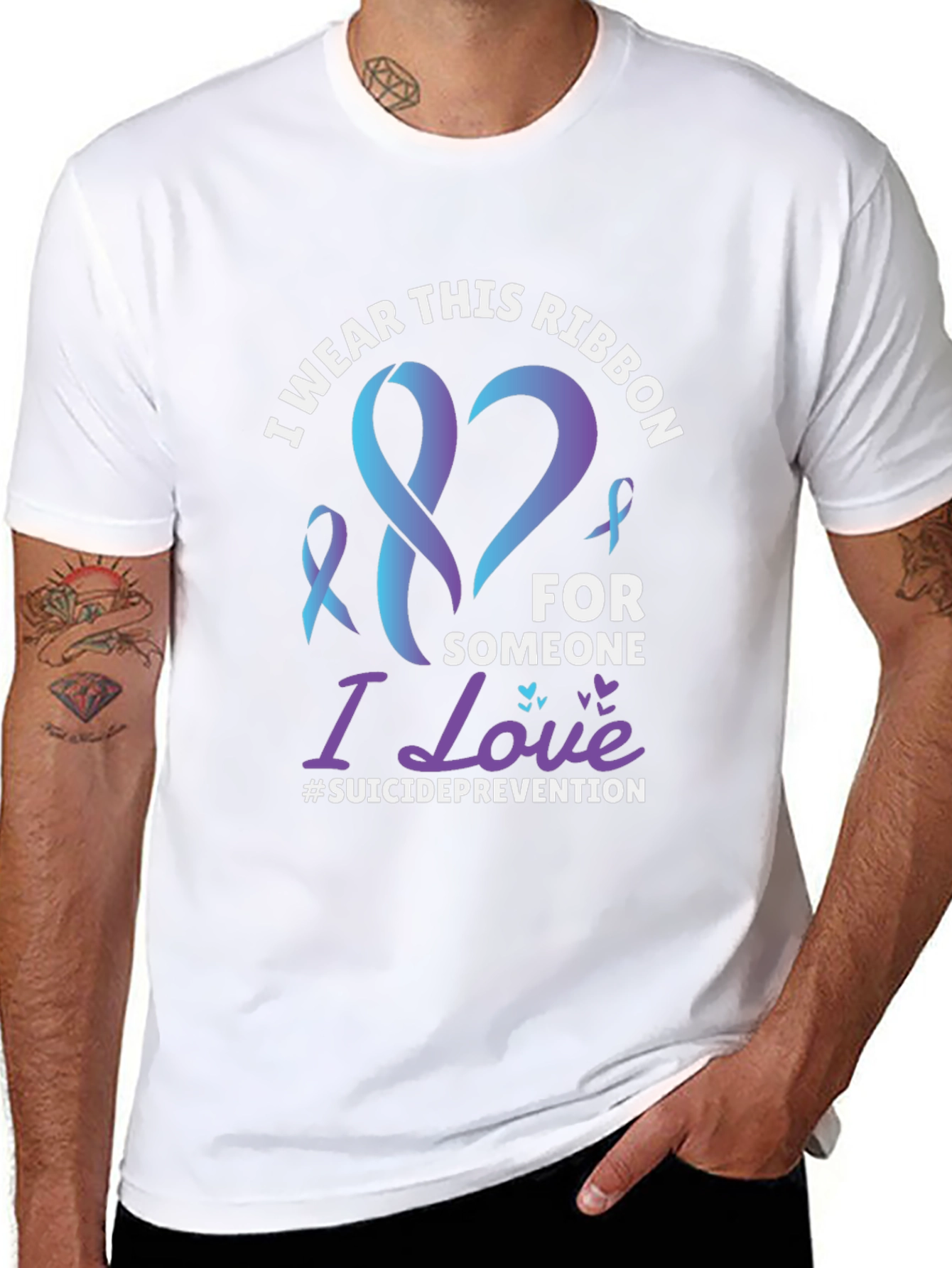 Suicide Prevention Awareness Ribbon T-Shirt