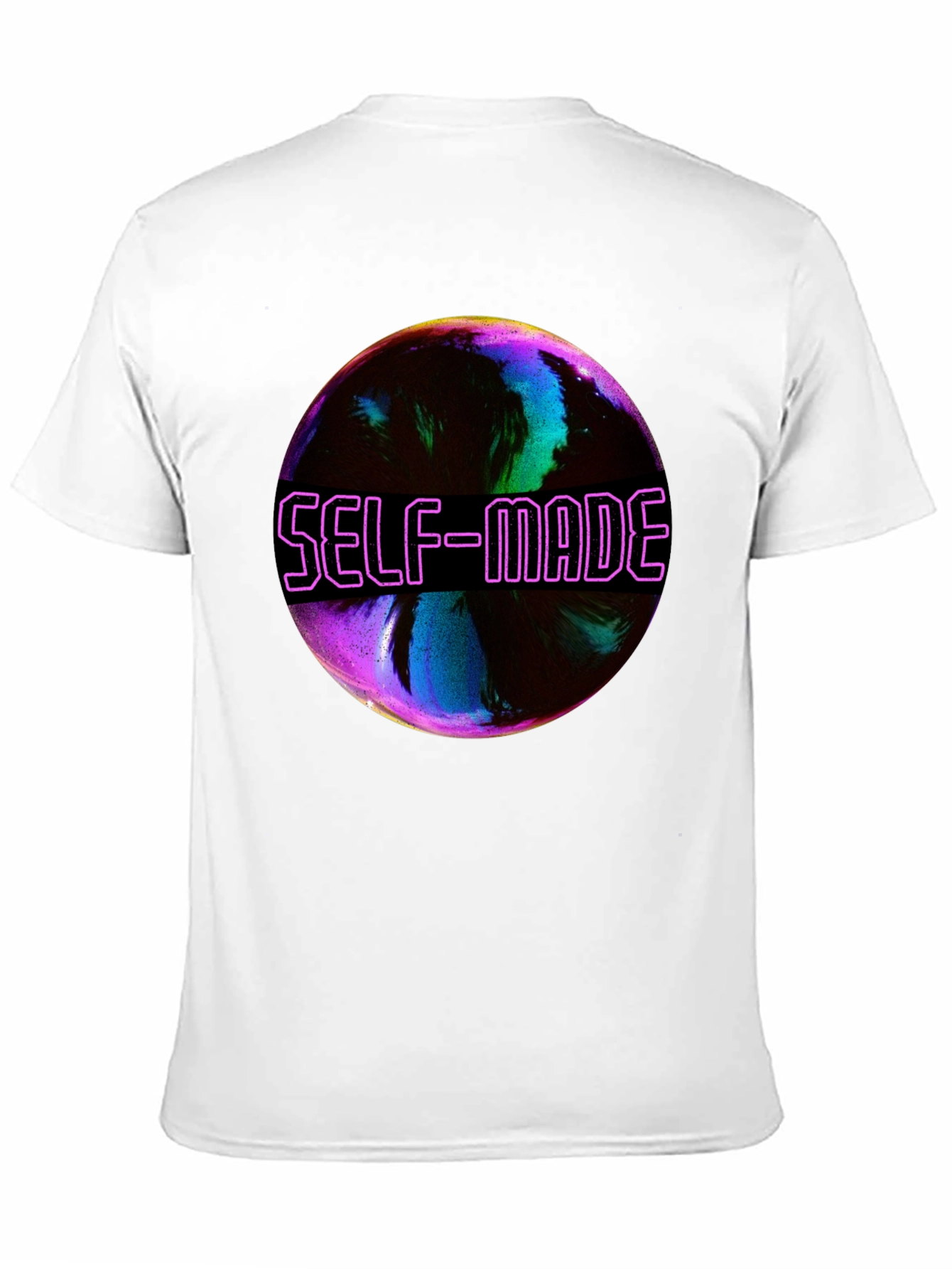 Self-Made Graphic T-Shirt - Trendy Black Tee