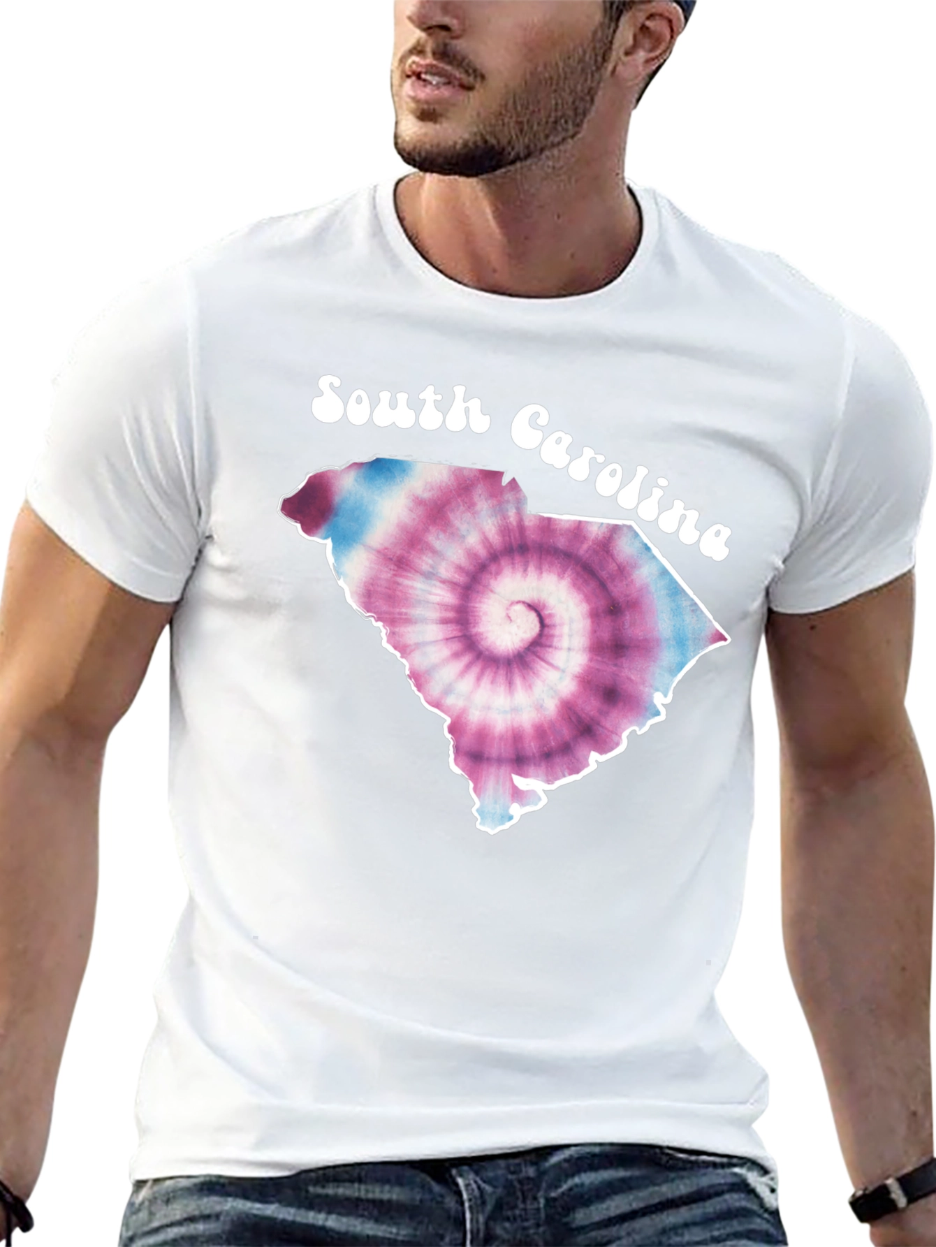 South Carolina Tie Dye Graphic T-Shirt