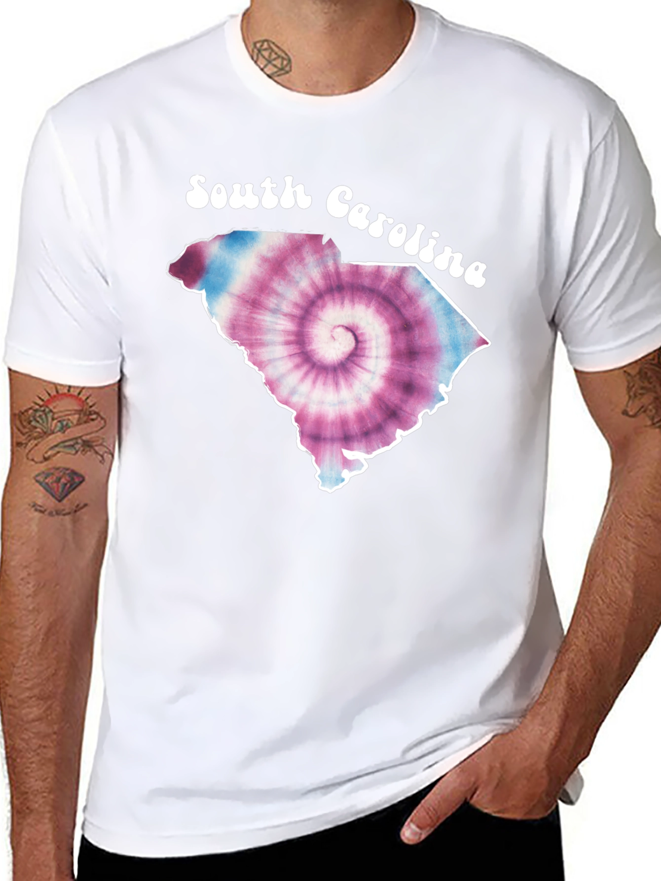 South Carolina Tie Dye Graphic T-Shirt