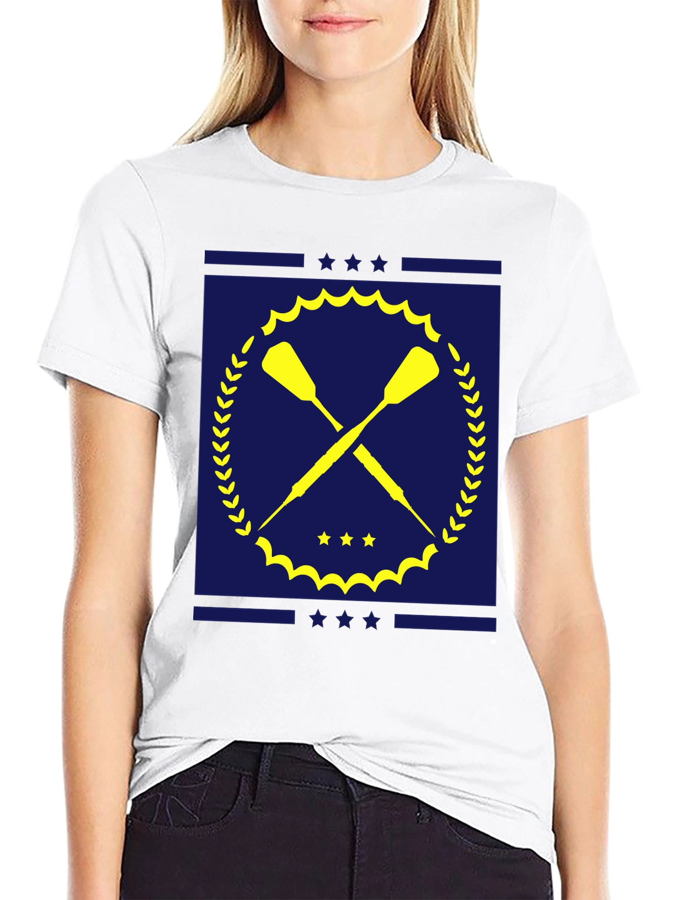Oars and Stars Black T-Shirt