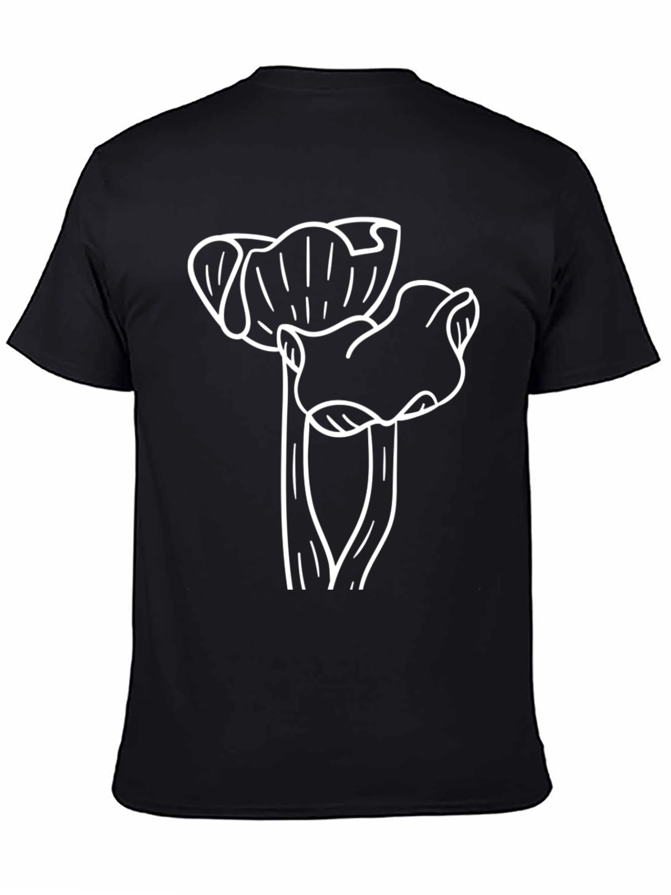 Abstract Mushroom Graphic T-Shirt