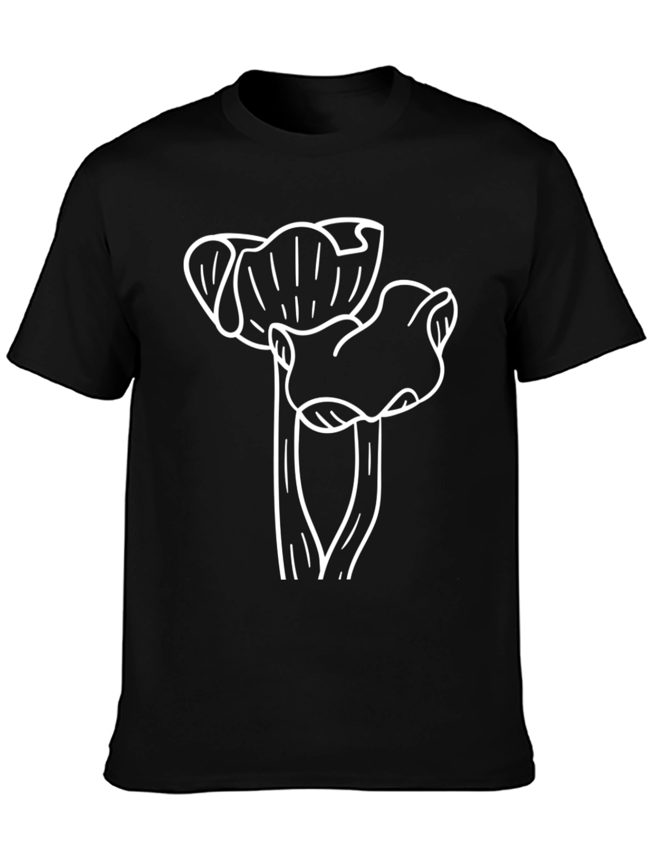 Abstract Mushroom Graphic T-Shirt