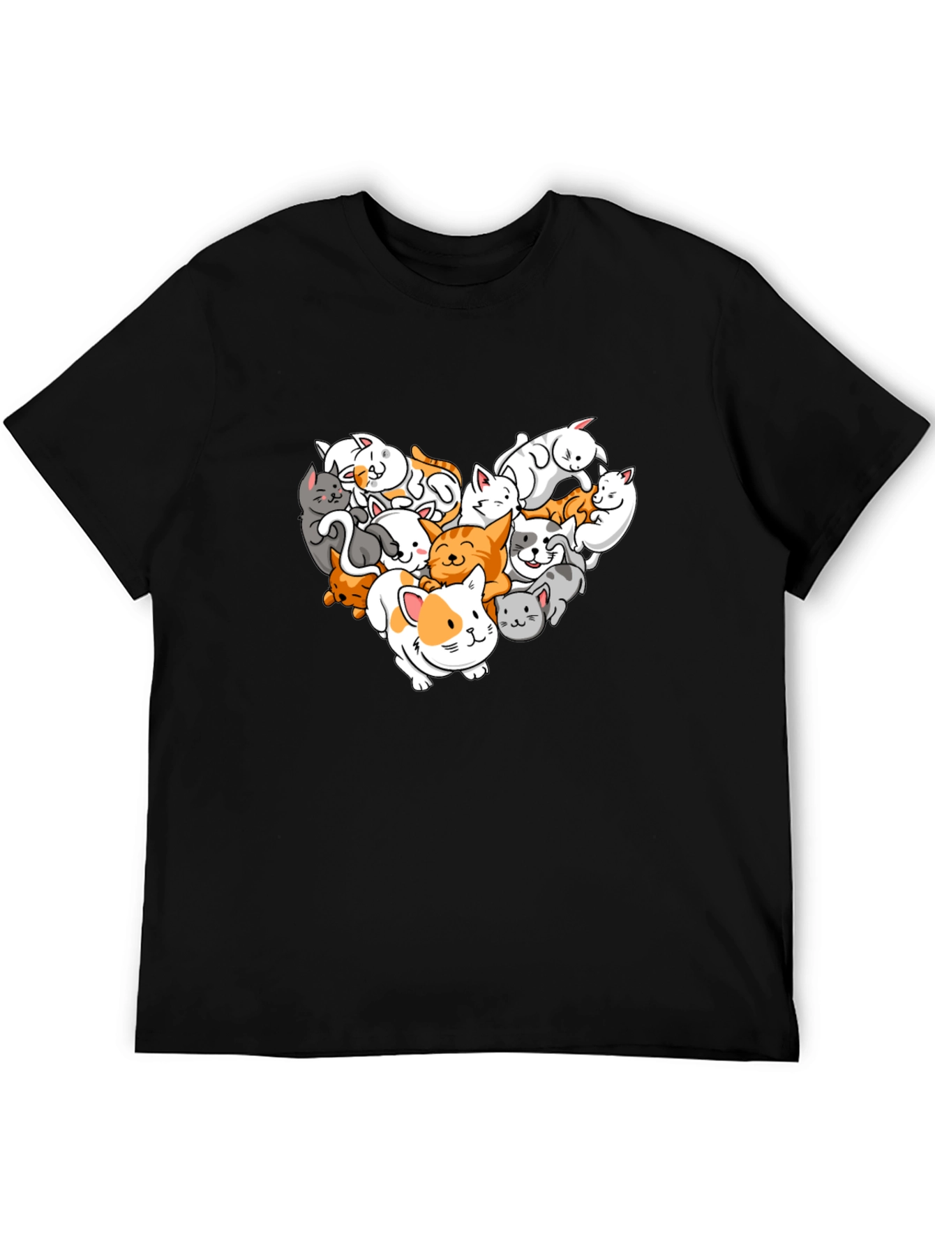 Cat Lover T-Shirt: Heart of Kitties!