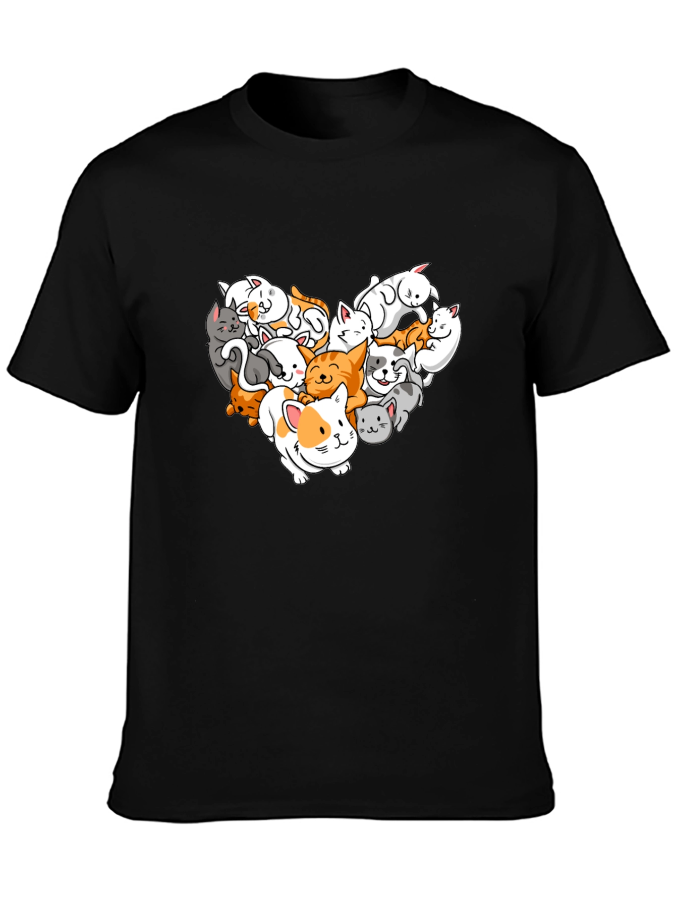 Cat Lover T-Shirt: Heart of Kitties!