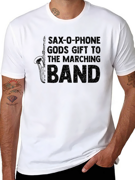 Saxophone Gods Gift Marching Band T-Shirt