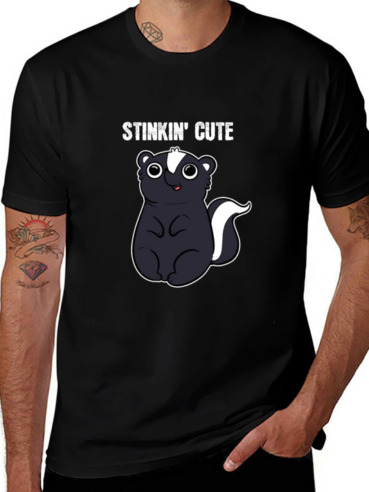 Stinkin Cute Skunk Graphic Tee - Fun Animal Shirt