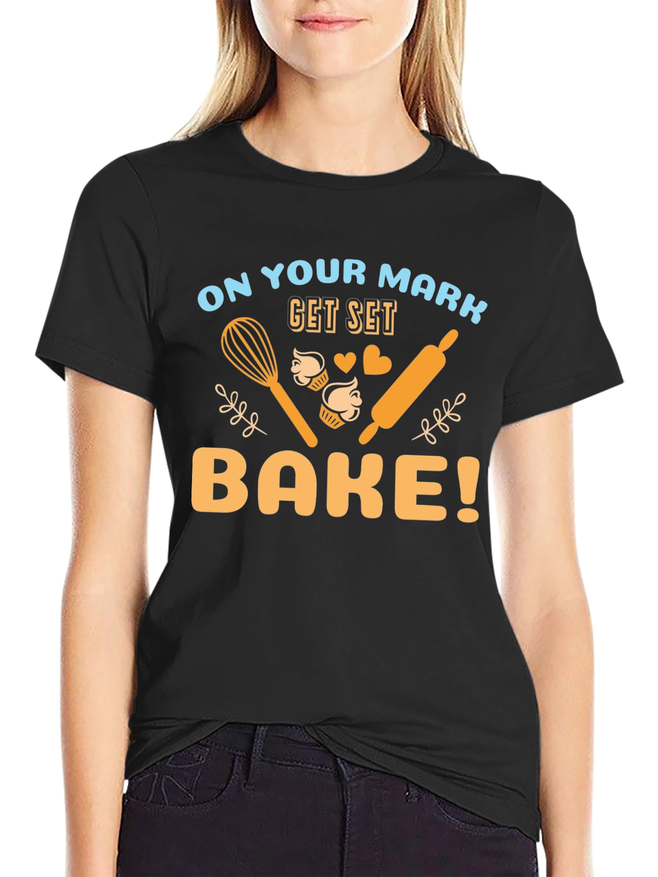 Bake T-Shirt - On Your Mark Get Set Bake!