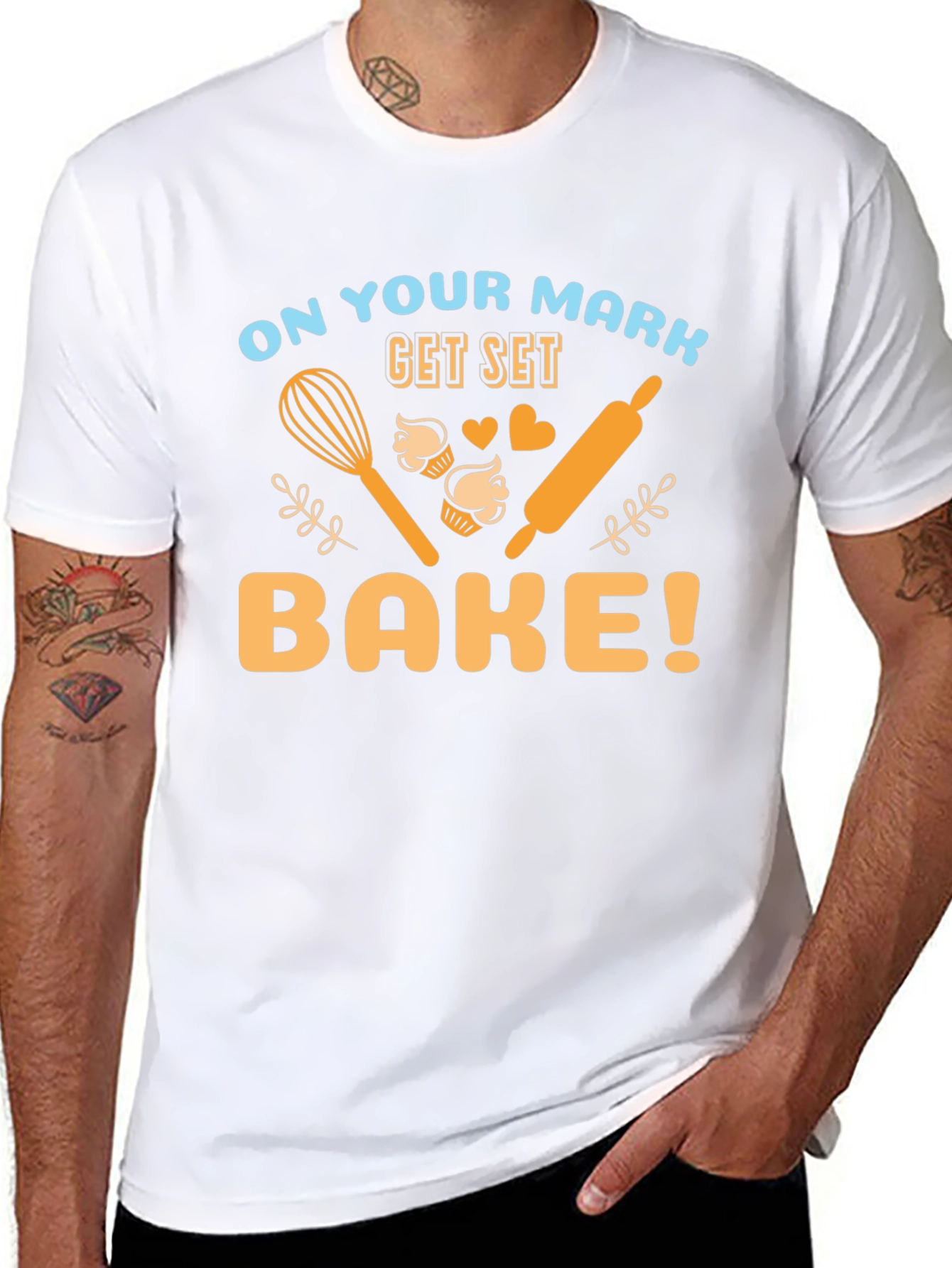 Bake T-Shirt - On Your Mark Get Set Bake!
