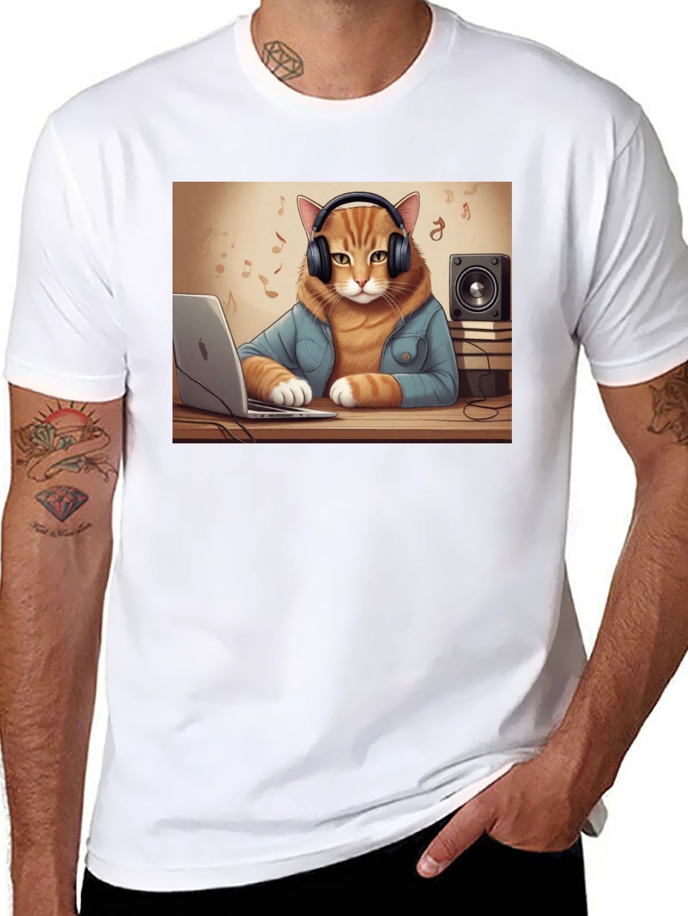 DJ Cat T-Shirt - Music Lover Tee