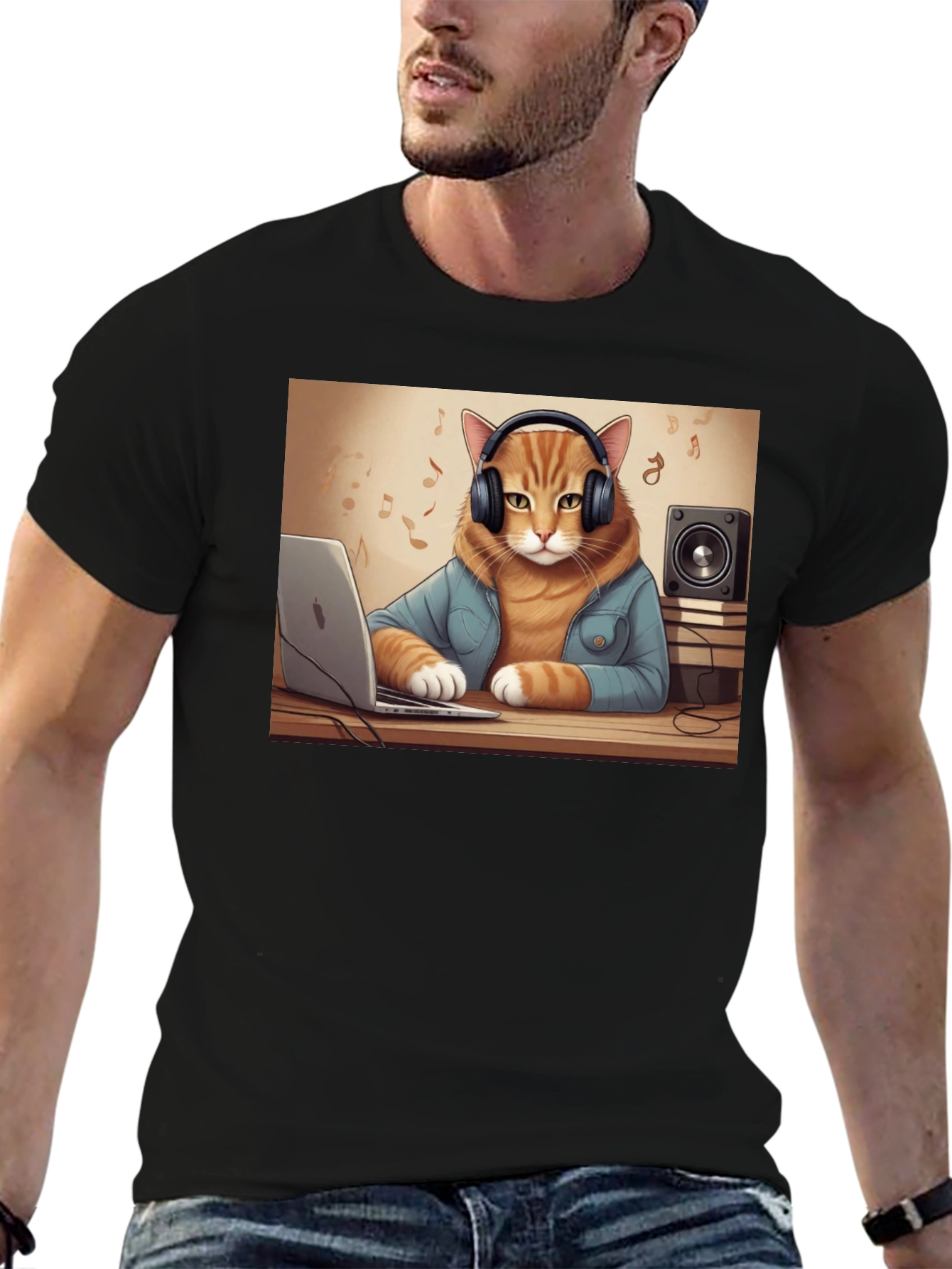 DJ Cat T-Shirt - Music Lover Tee