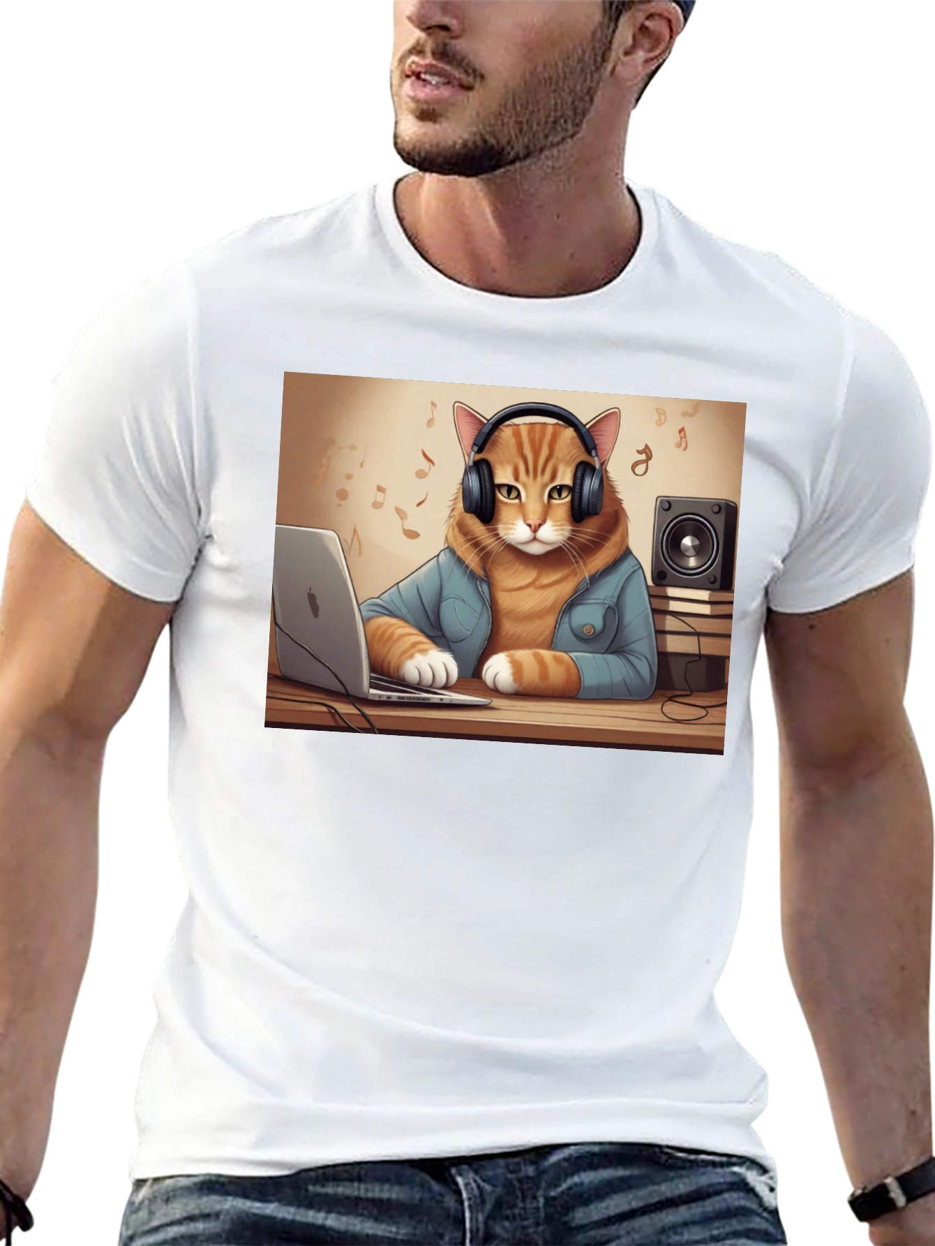 DJ Cat T-Shirt - Music Lover Tee