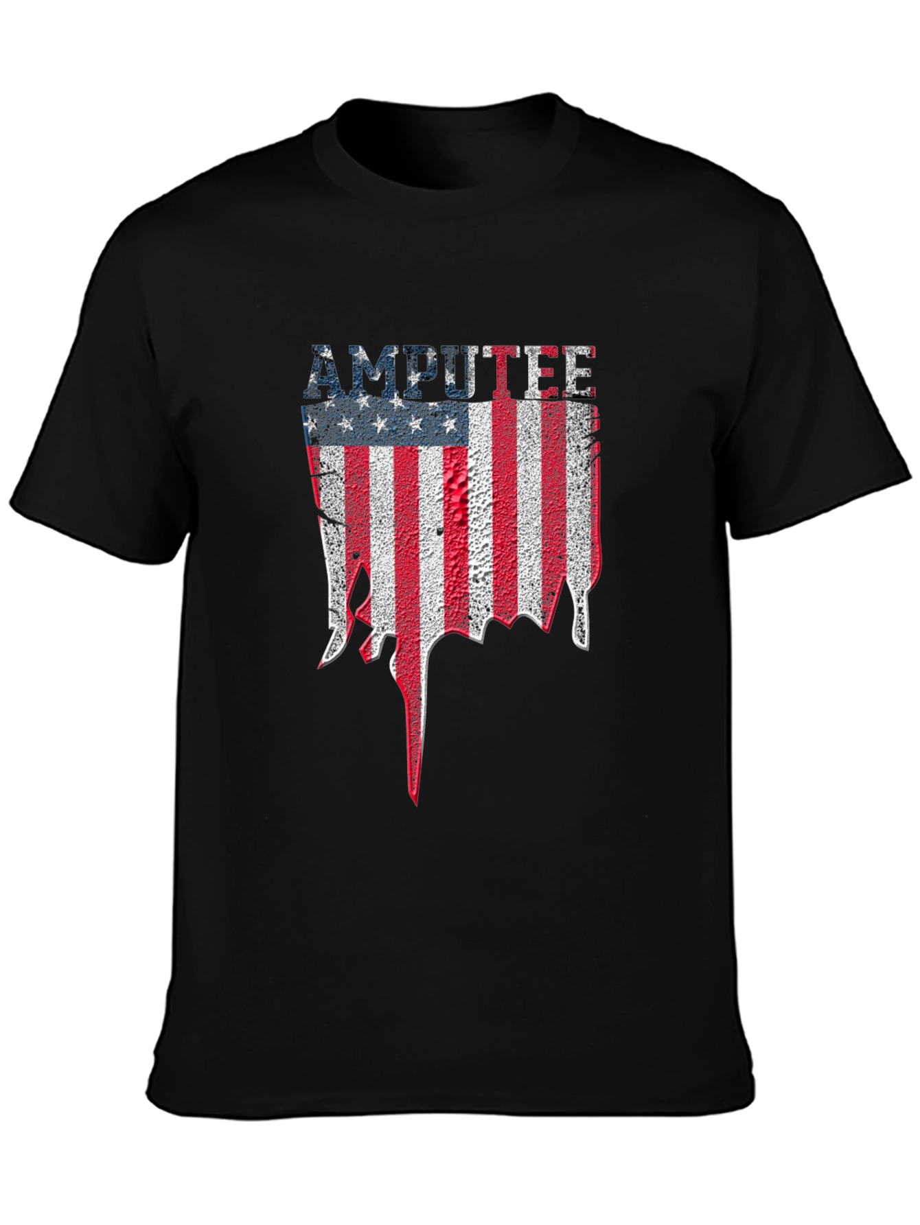 Amputee American Flag Graphic T-Shirt