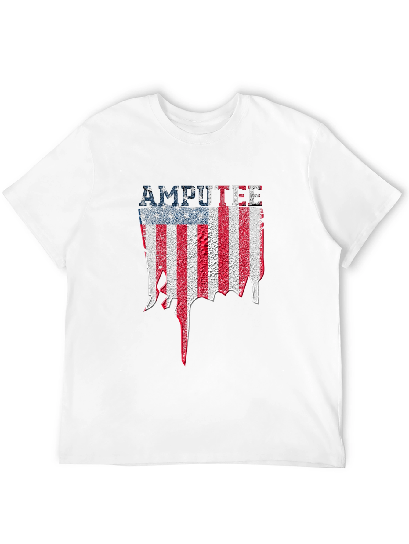 Amputee American Flag Graphic T-Shirt