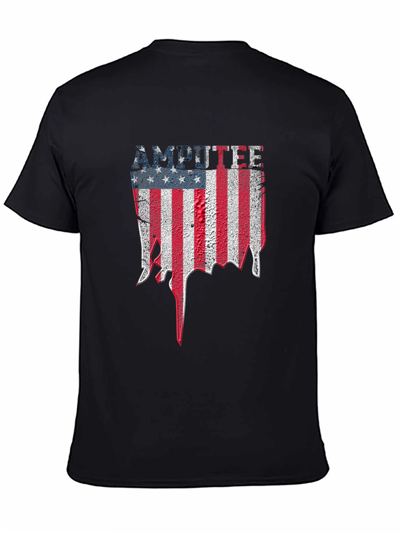 Amputee American Flag Graphic T-Shirt