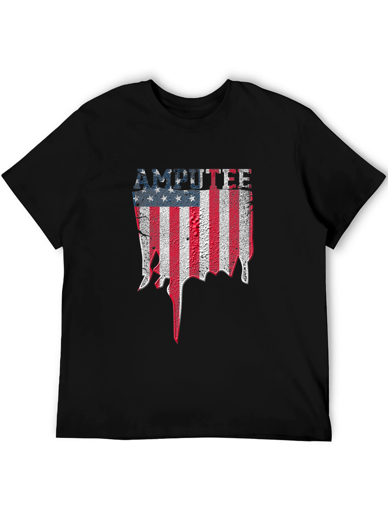 Amputee American Flag Graphic T-Shirt