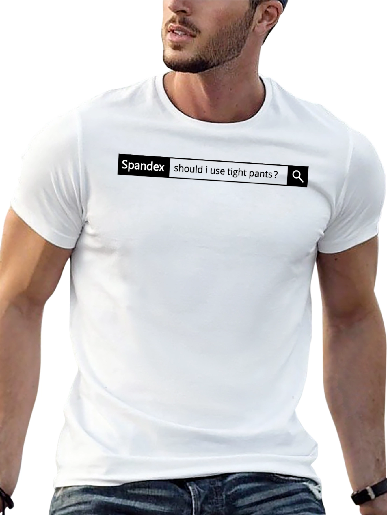 Spandex Search T-Shirt - Funny Internet Meme Tee