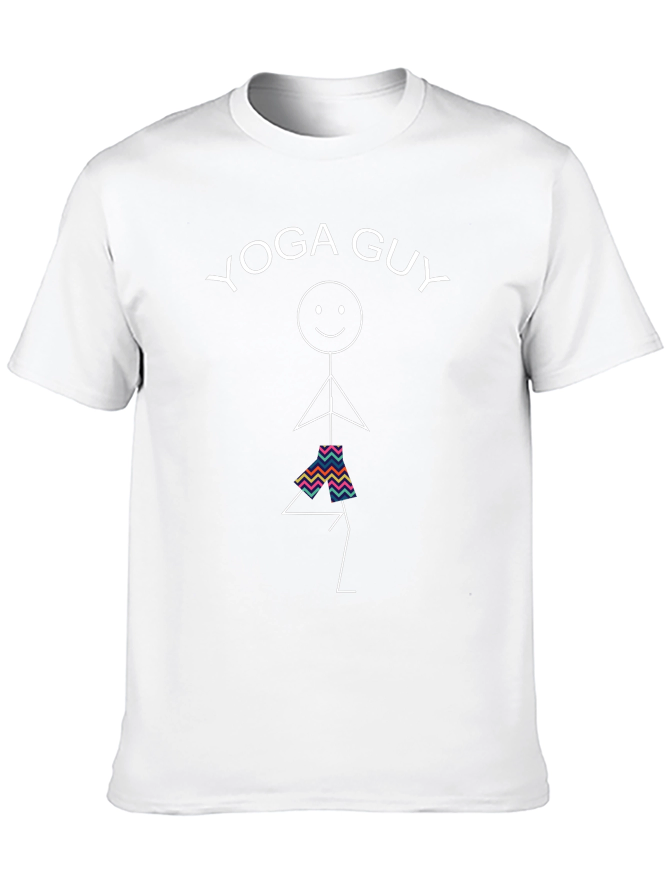 Yoga Guy Graphic Tee - Black Cotton Blend Shirt