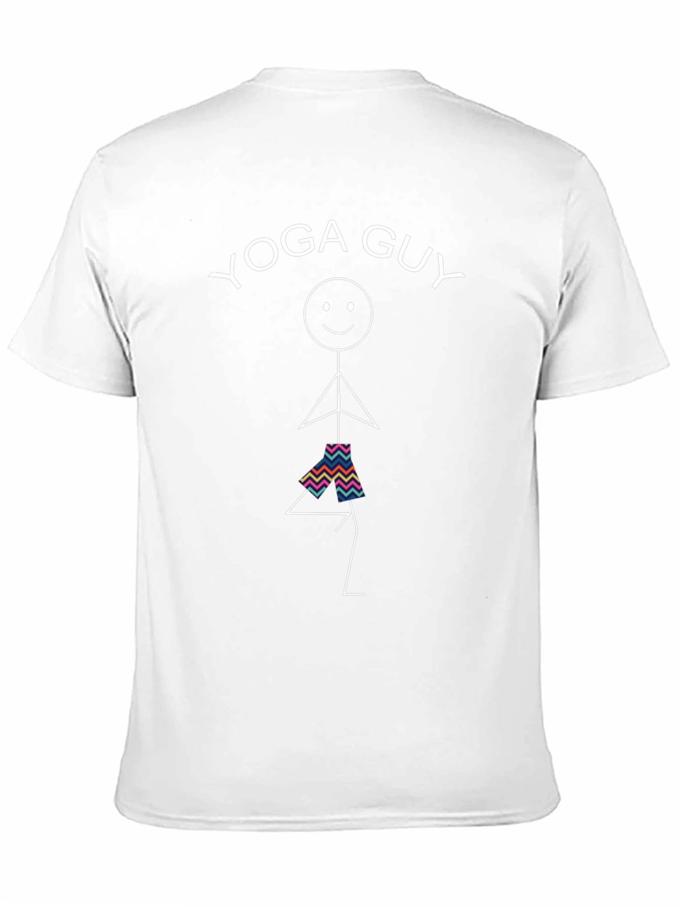 Yoga Guy Graphic Tee - Black Cotton Blend Shirt
