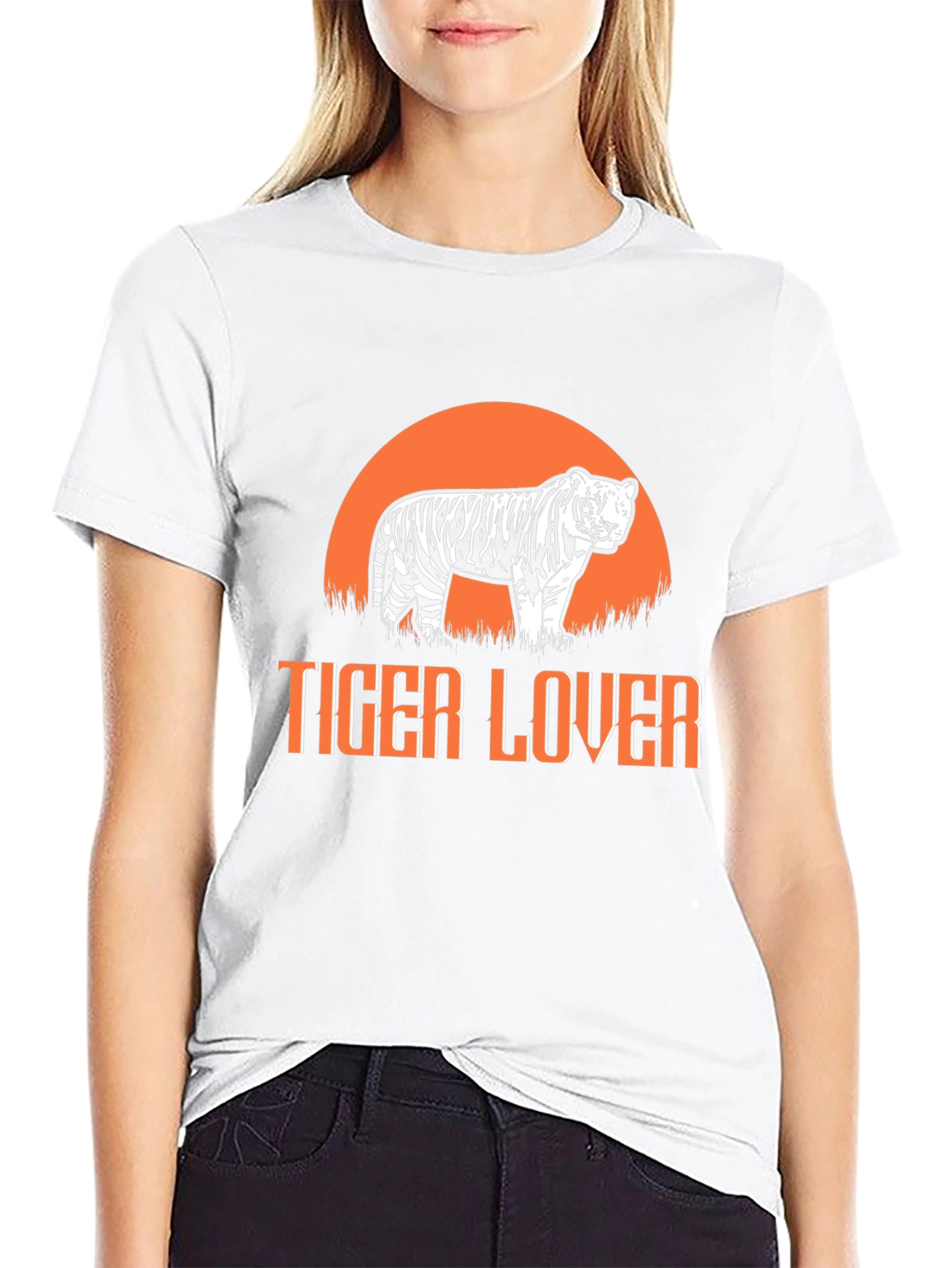 Tiger Lover Graphic Tee - Black T-Shirt