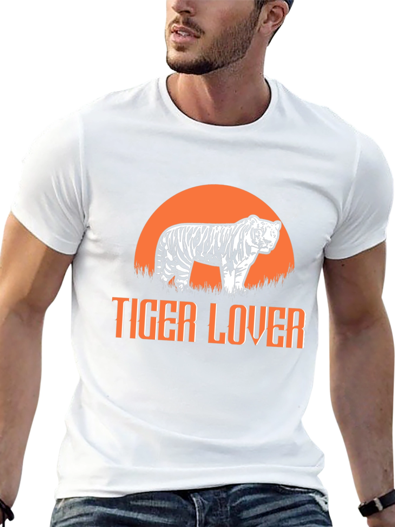 Tiger Lover Graphic Tee - Black T-Shirt
