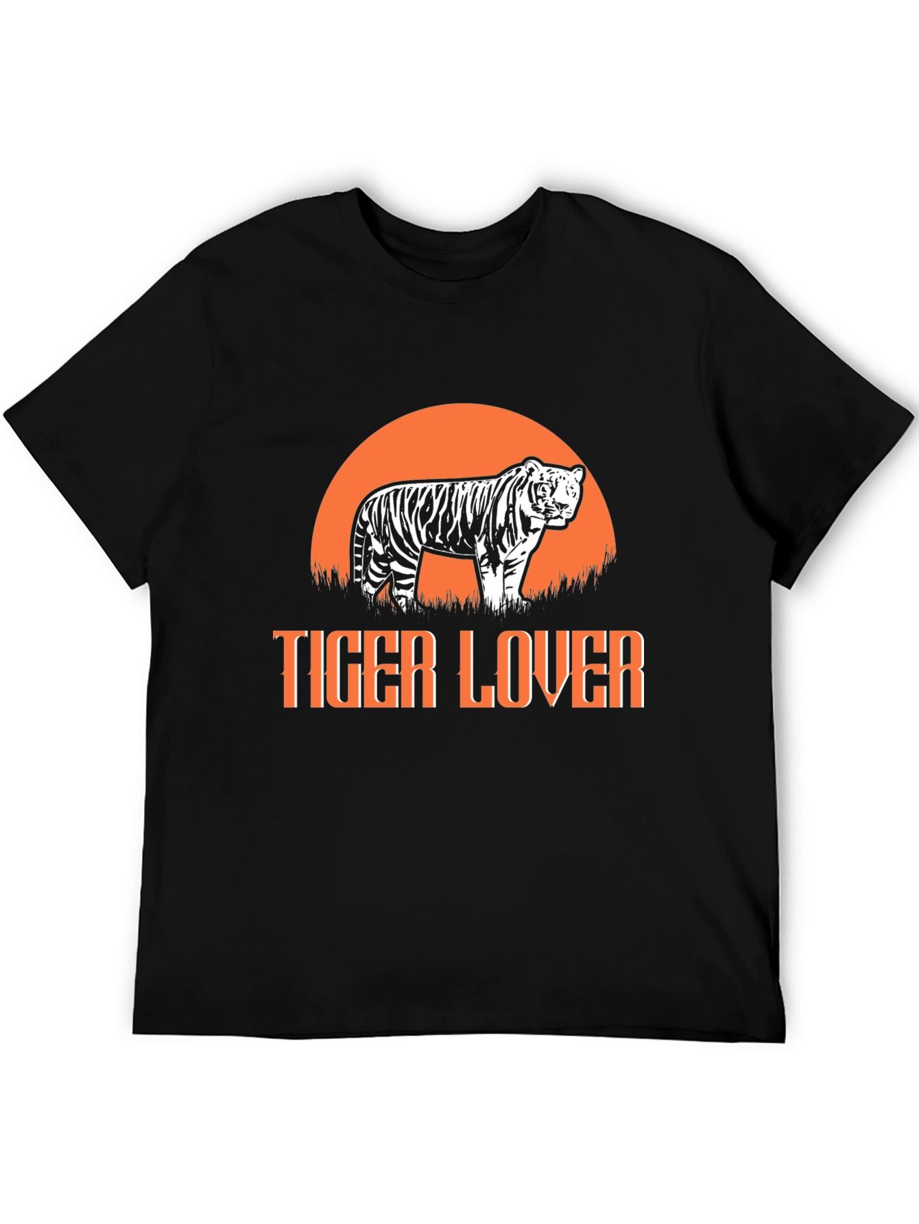 Tiger Lover Graphic Tee - Black T-Shirt