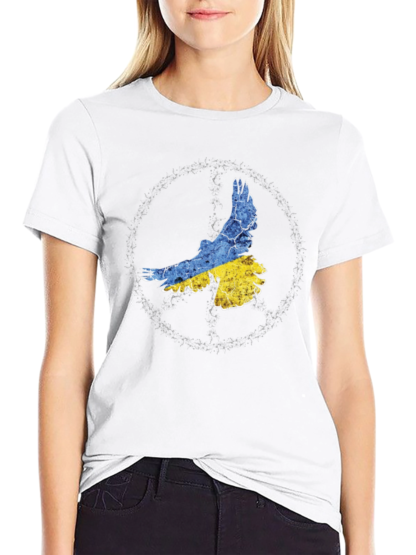 Ukraine Eagle Peace Symbol T-Shirt