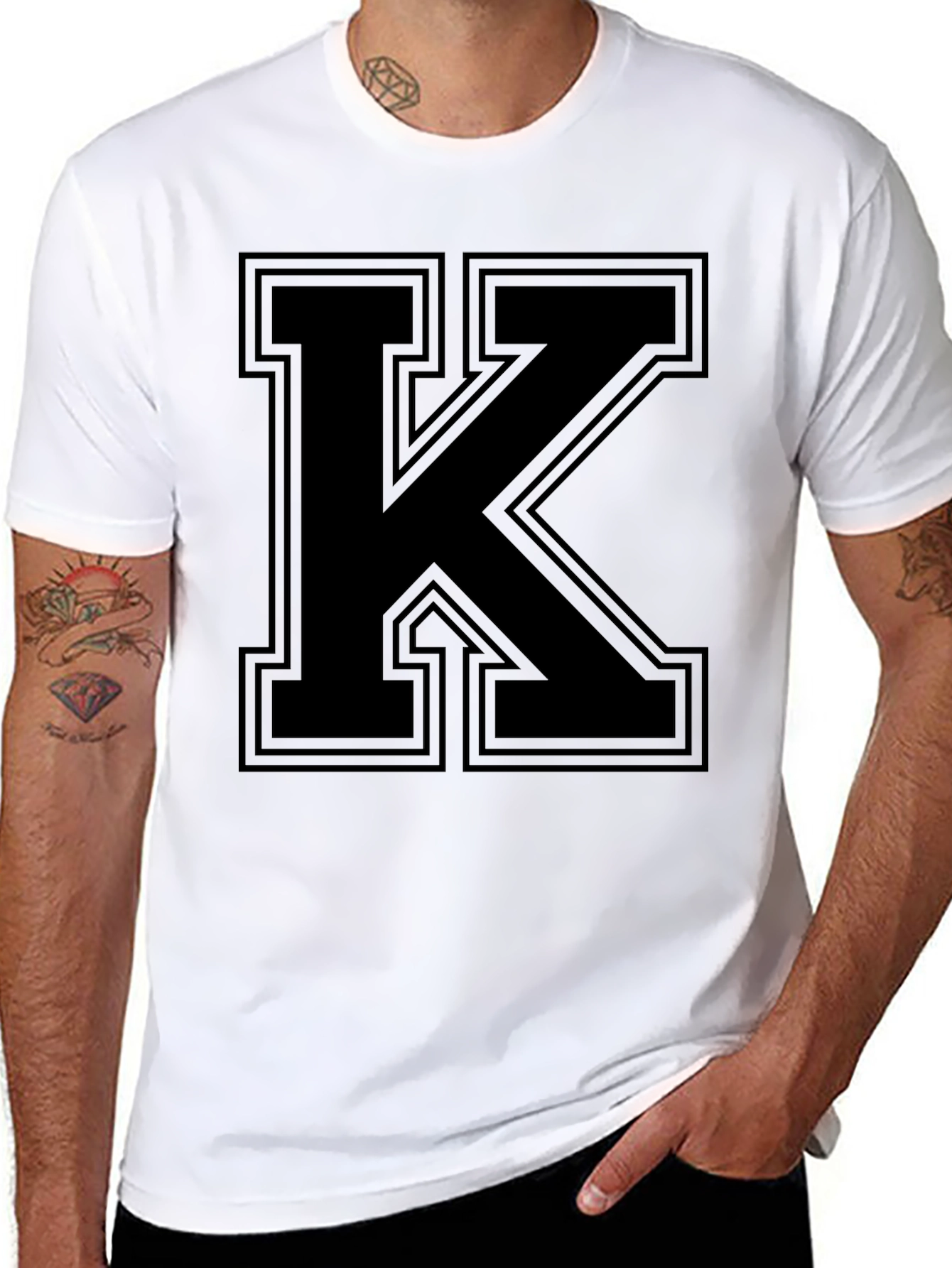 Bold Black Letter K T-Shirt