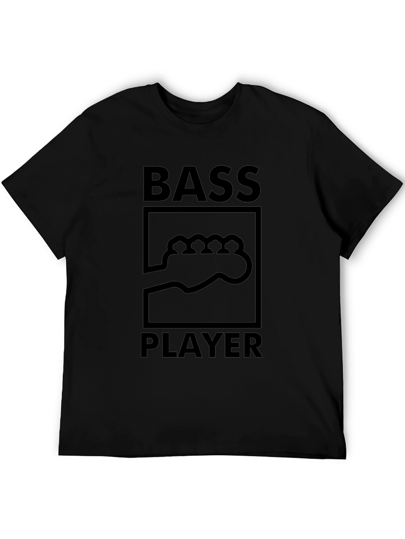 Bass Player Black T-Shirt - Music Lover Tee