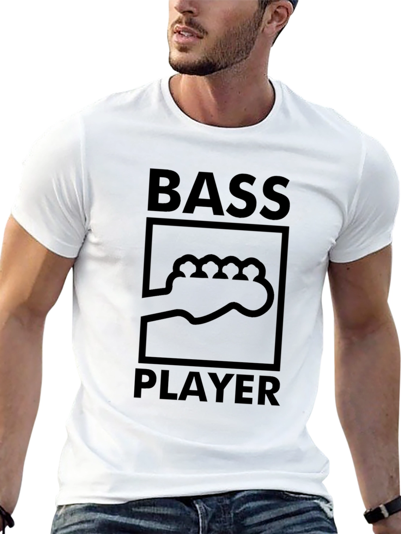 Bass Player Black T-Shirt - Music Lover Tee