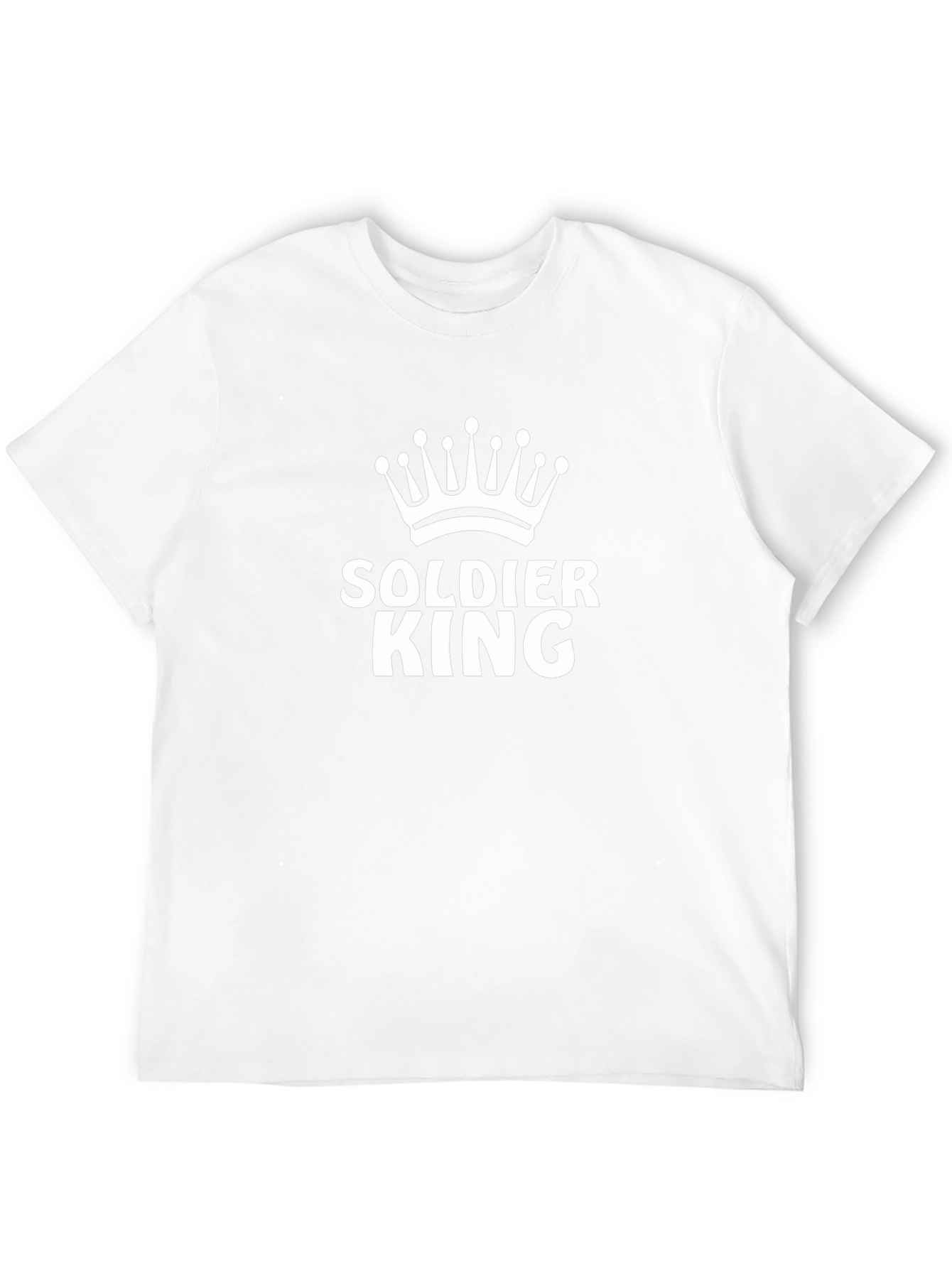 Soldier King Graphic Tee - Black Cotton T-Shirt