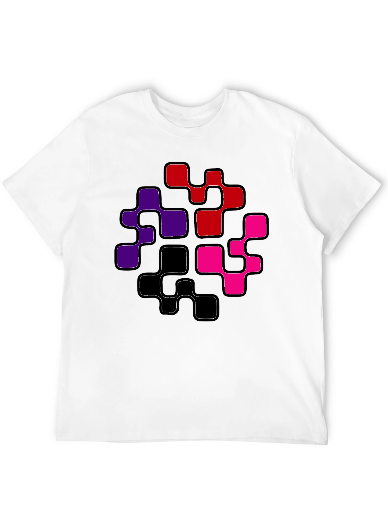 Abstract Geometric Pattern Mens T-Shirt