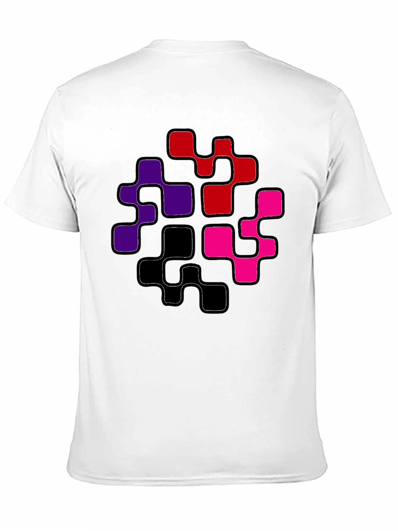 Abstract Geometric Pattern Mens T-Shirt