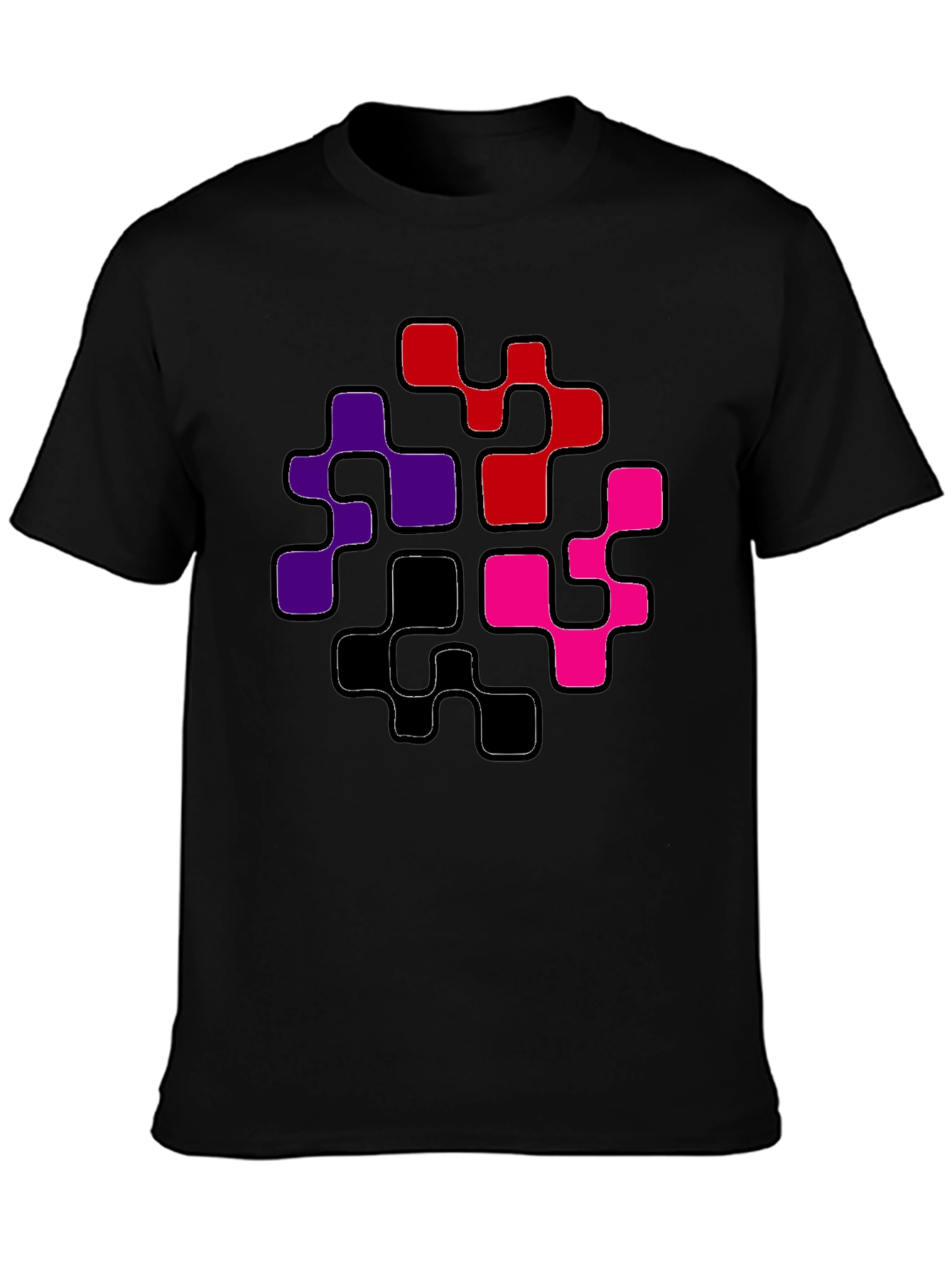 Abstract Geometric Pattern Mens T-Shirt