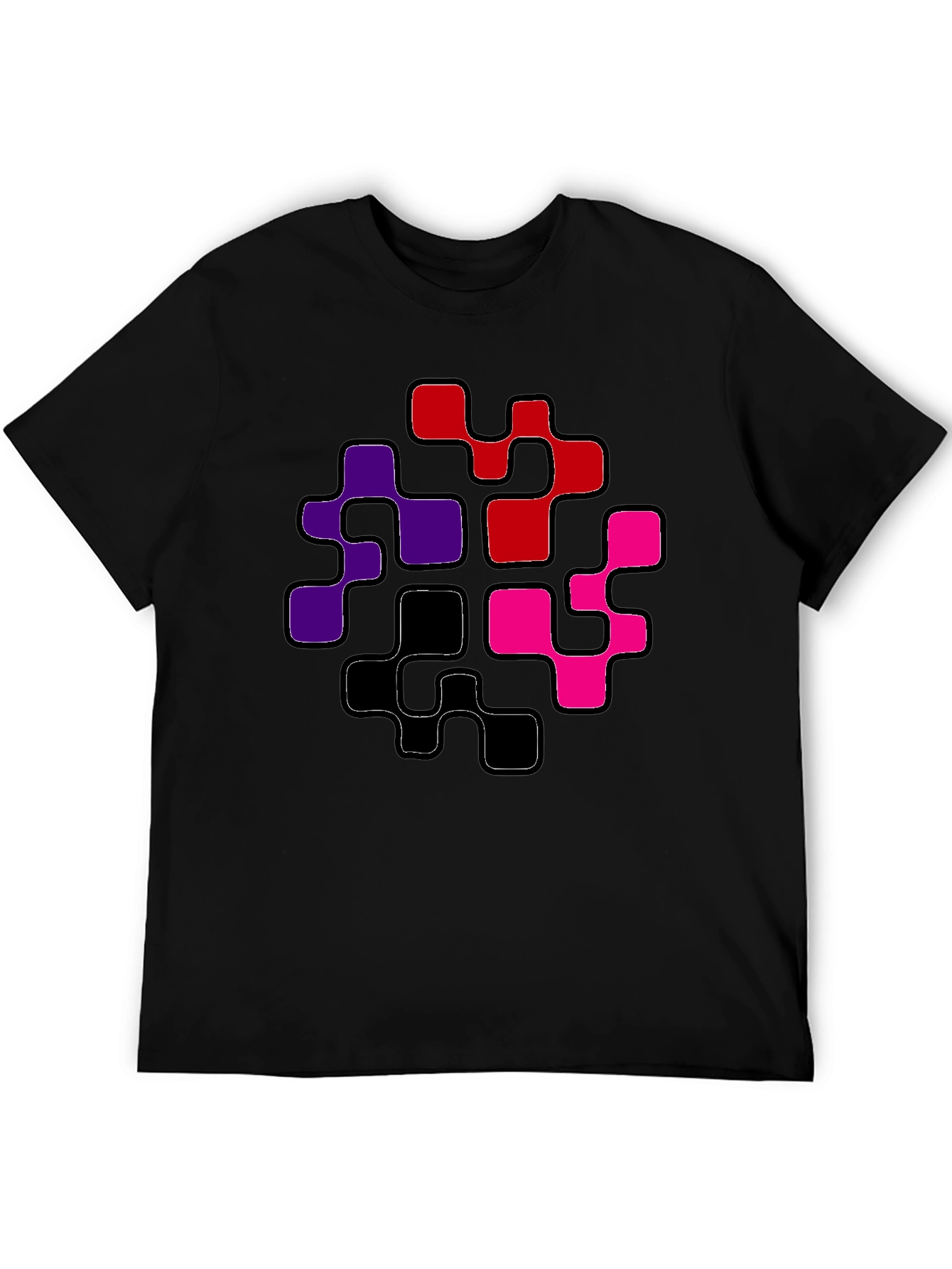 Abstract Geometric Pattern Mens T-Shirt