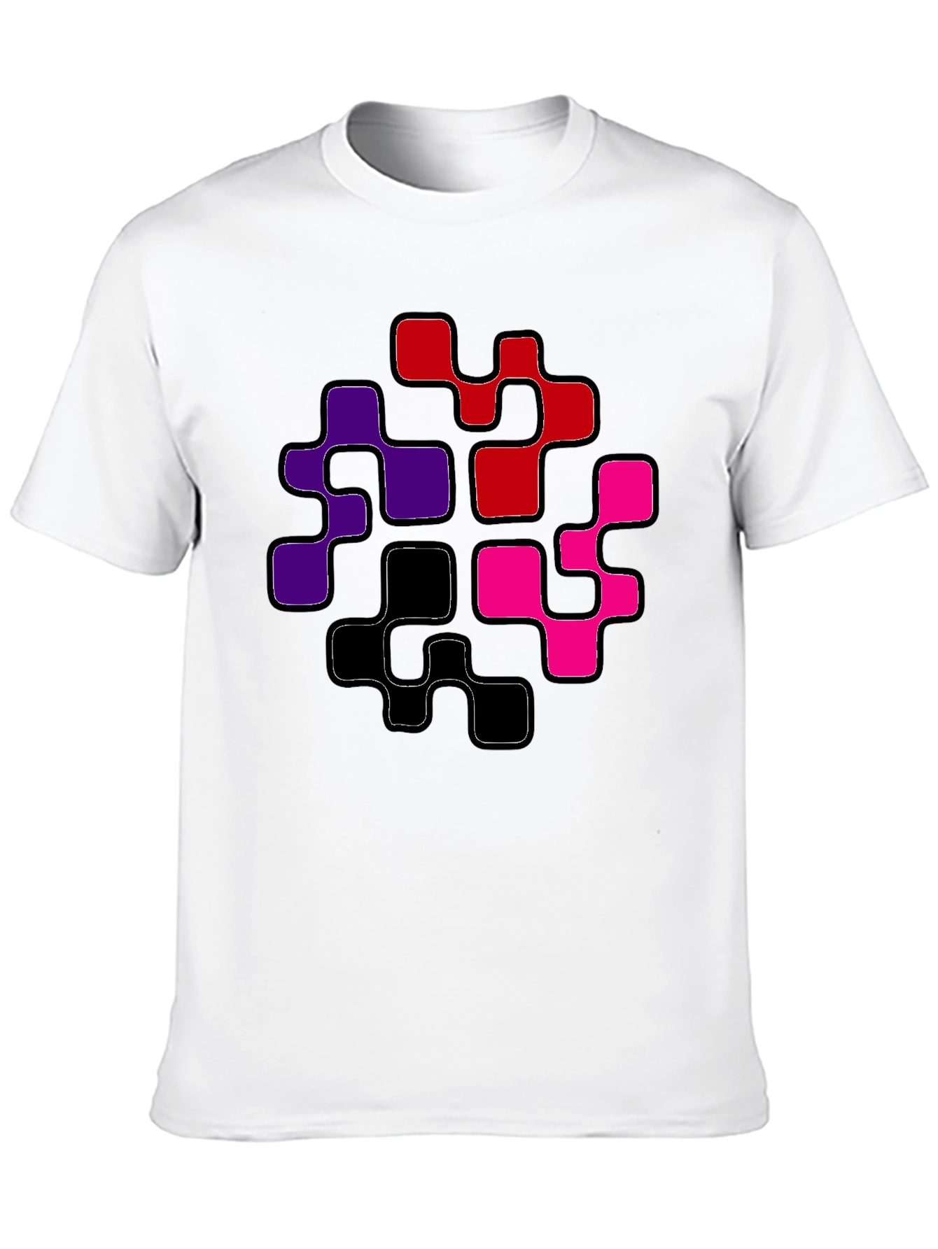 Abstract Geometric Pattern Mens T-Shirt