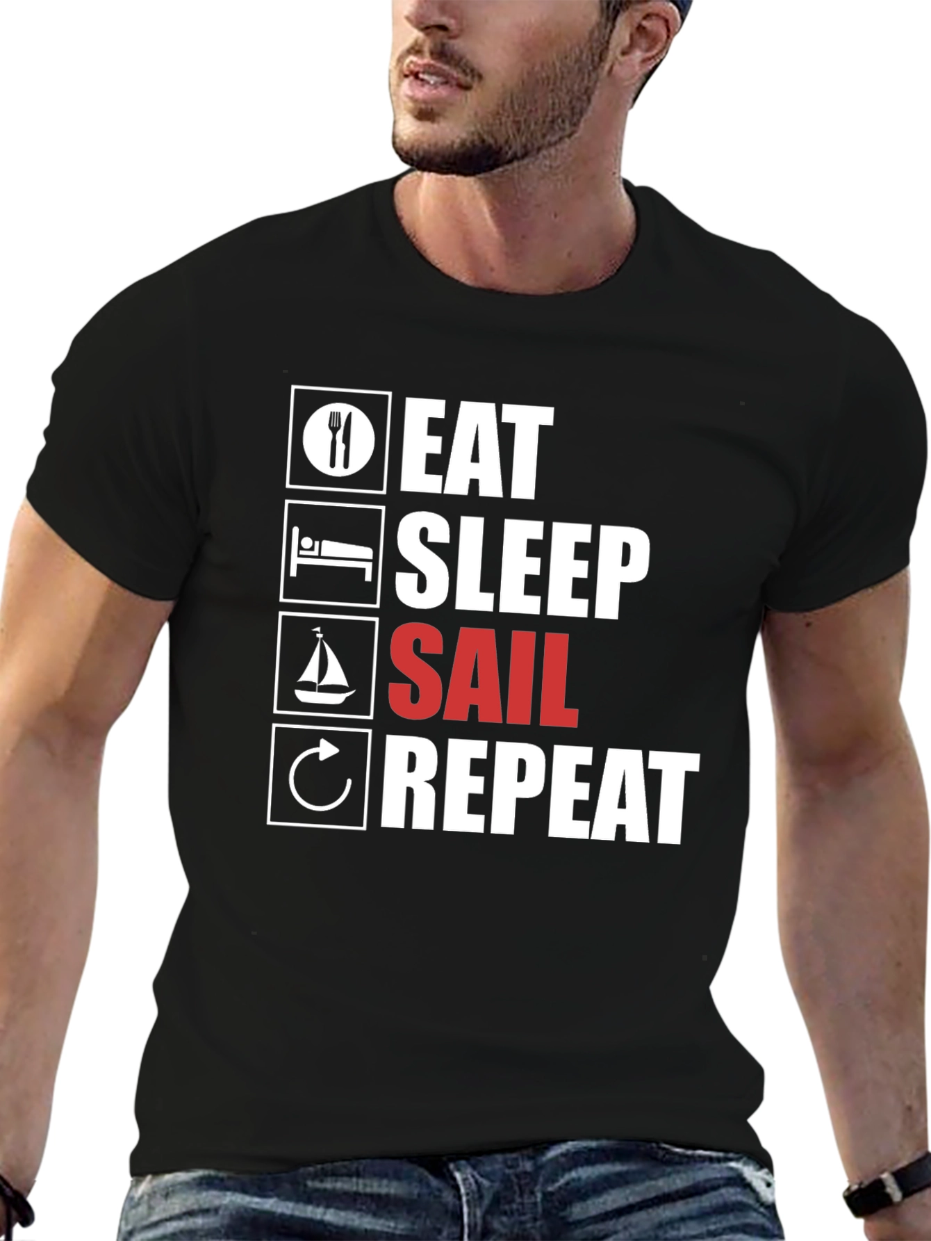 Eat Sleep Sail Repeat T-Shirt