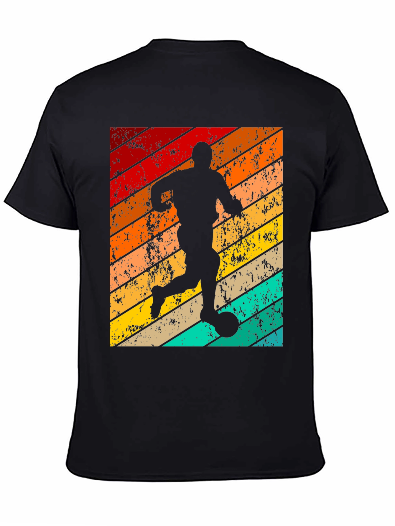 Retro Soccer Player Graphic T-Shirt