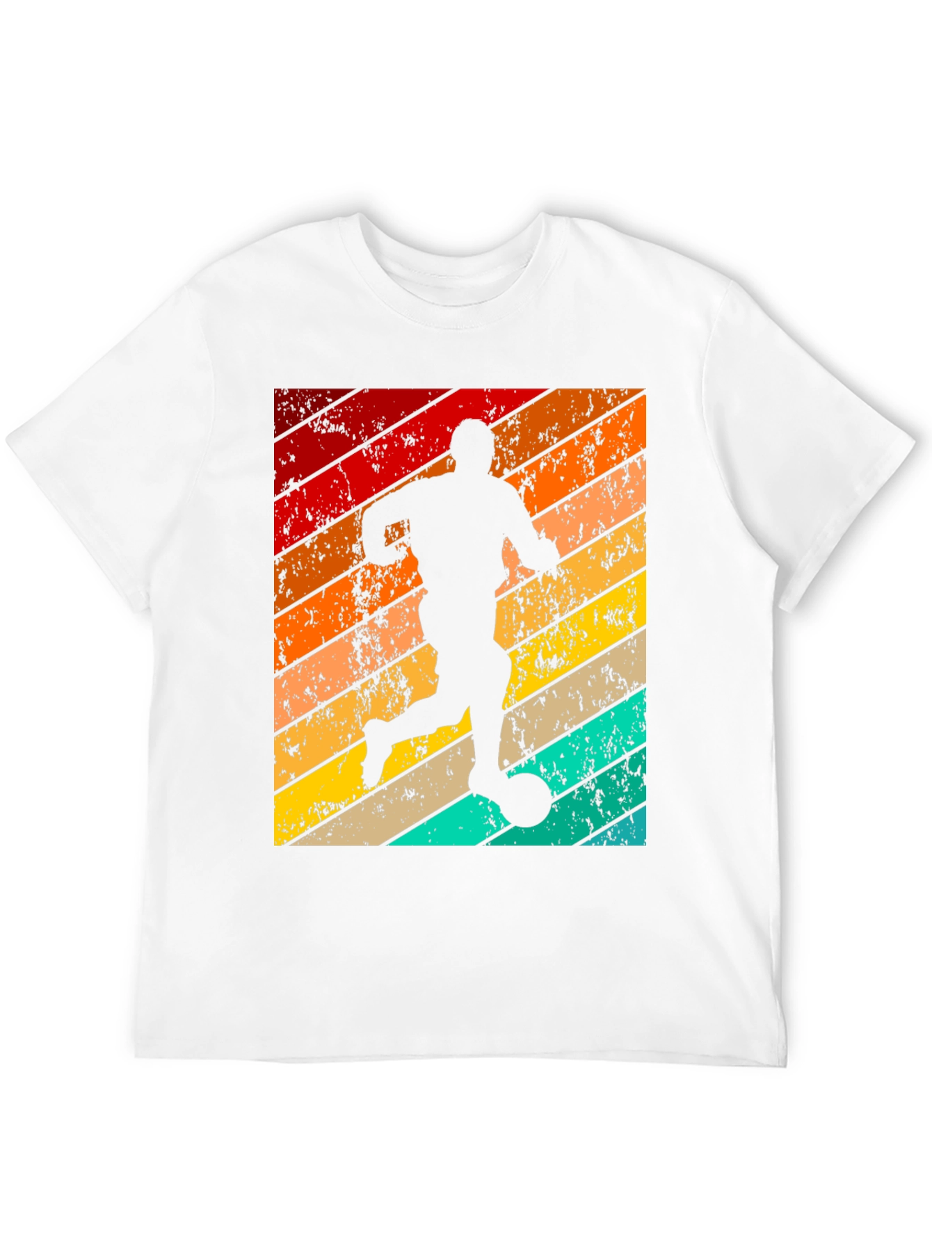 Retro Soccer Player Graphic T-Shirt