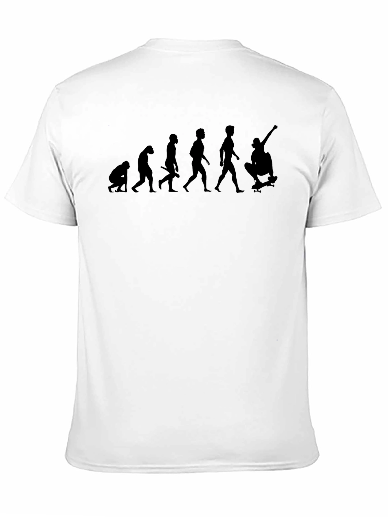 Evolution of Skateboarding Black T-Shirt