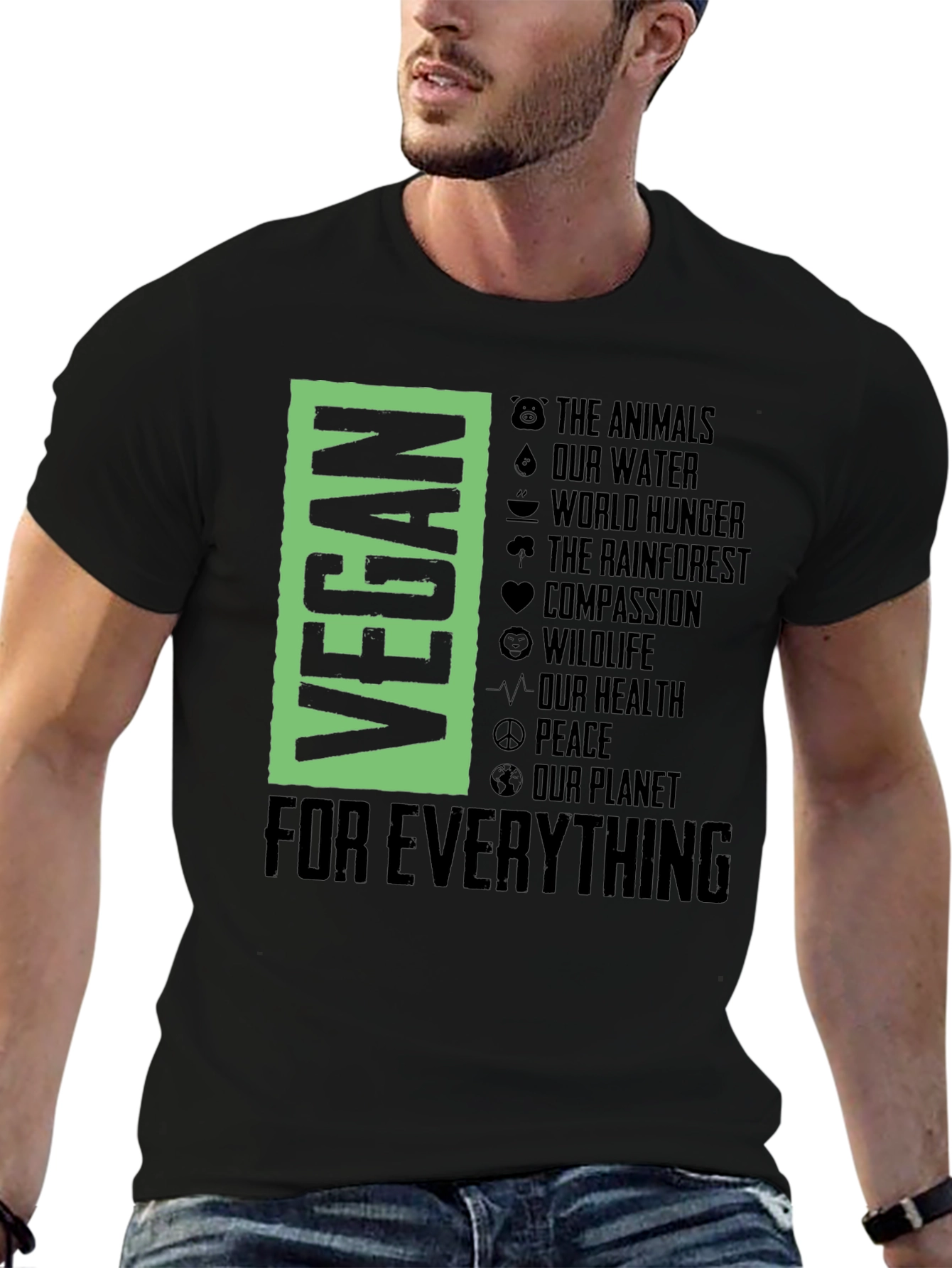 Vegan For Everything Graphic T-Shirt