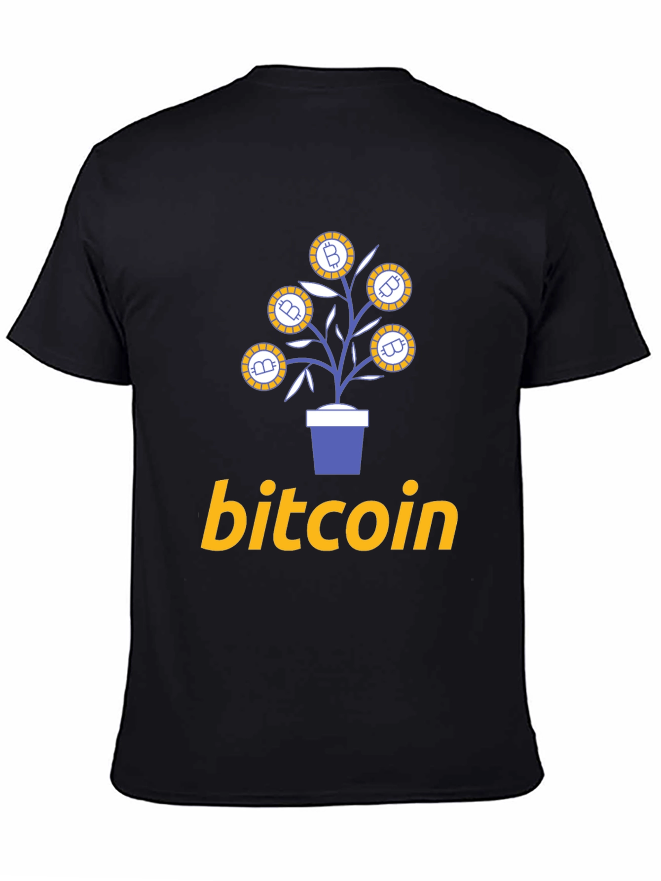 Bitcoin Plant Graphic T-Shirt - Crypto Investor Tee