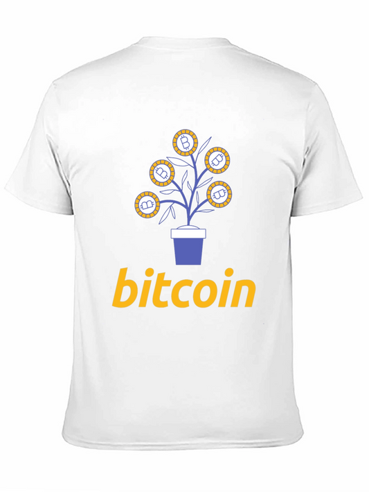 Bitcoin Plant Graphic T-Shirt - Crypto Investor Tee