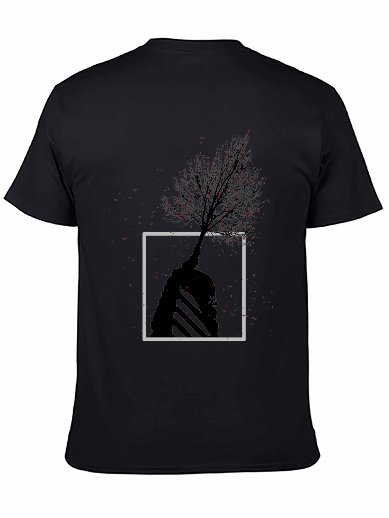 Abstract Tree Graphic Tee - Modern Style