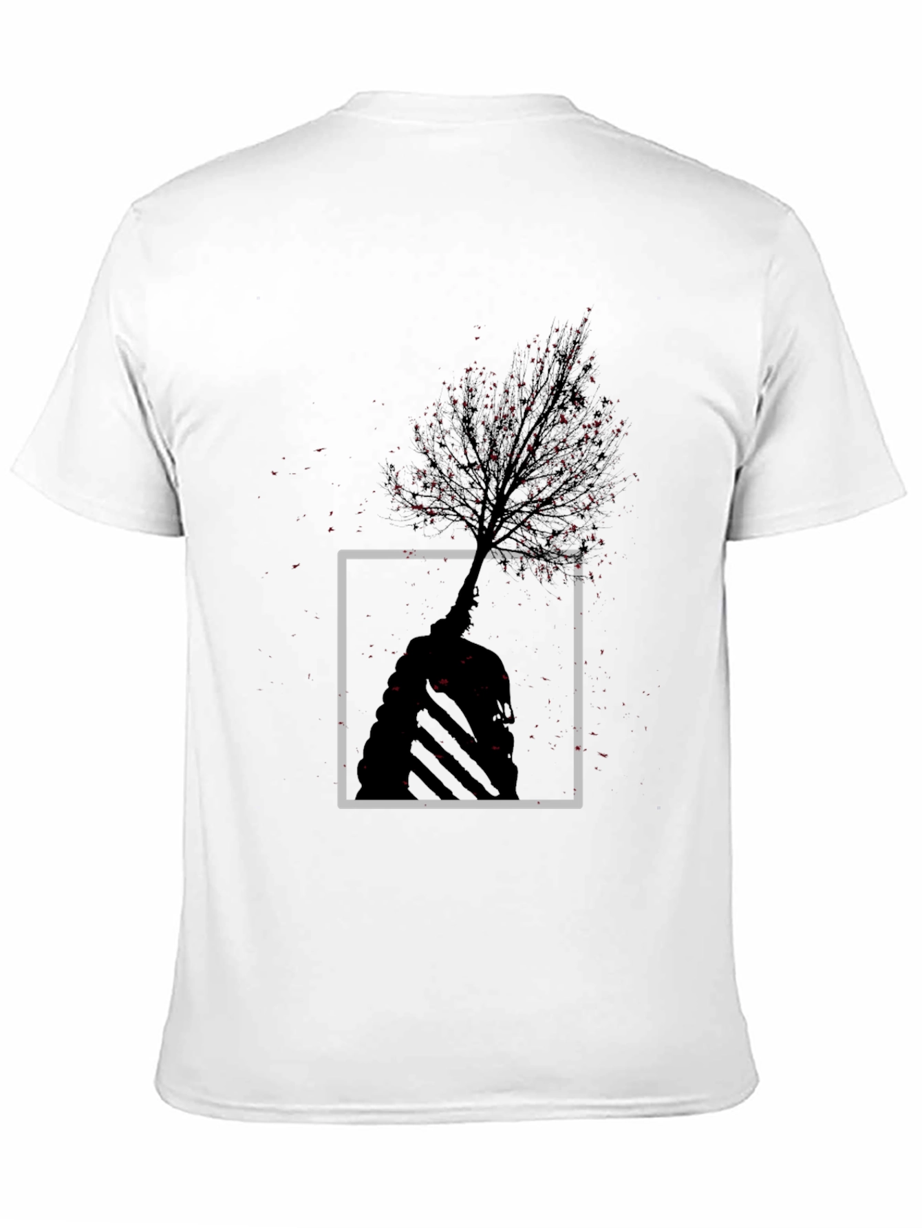 Abstract Tree Graphic Tee - Modern Style