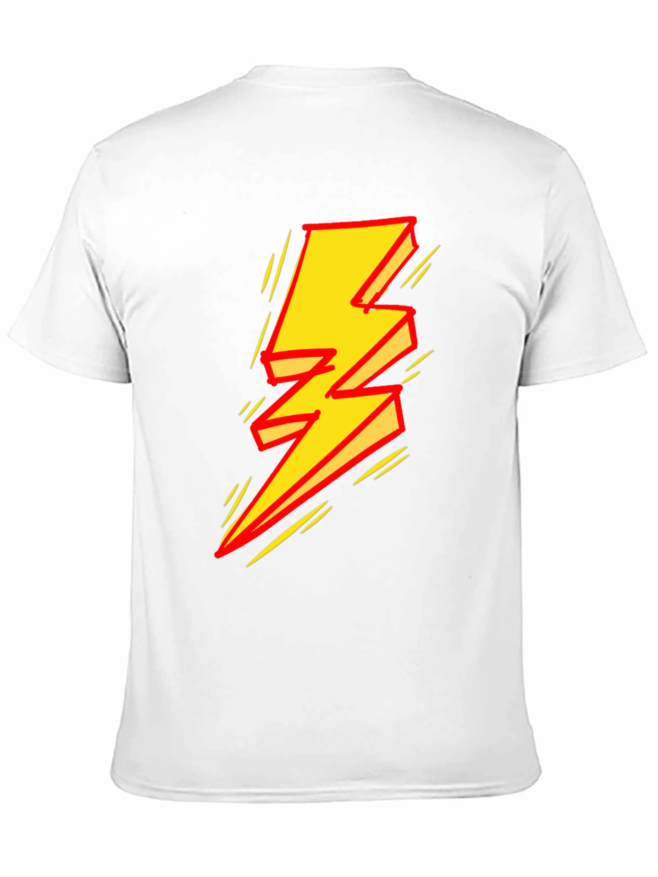 Bold Lightning Bolt Graphic T-Shirt
