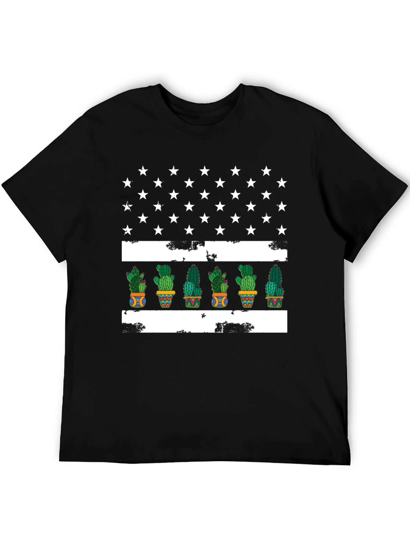 Cactus American Flag Graphic Tee