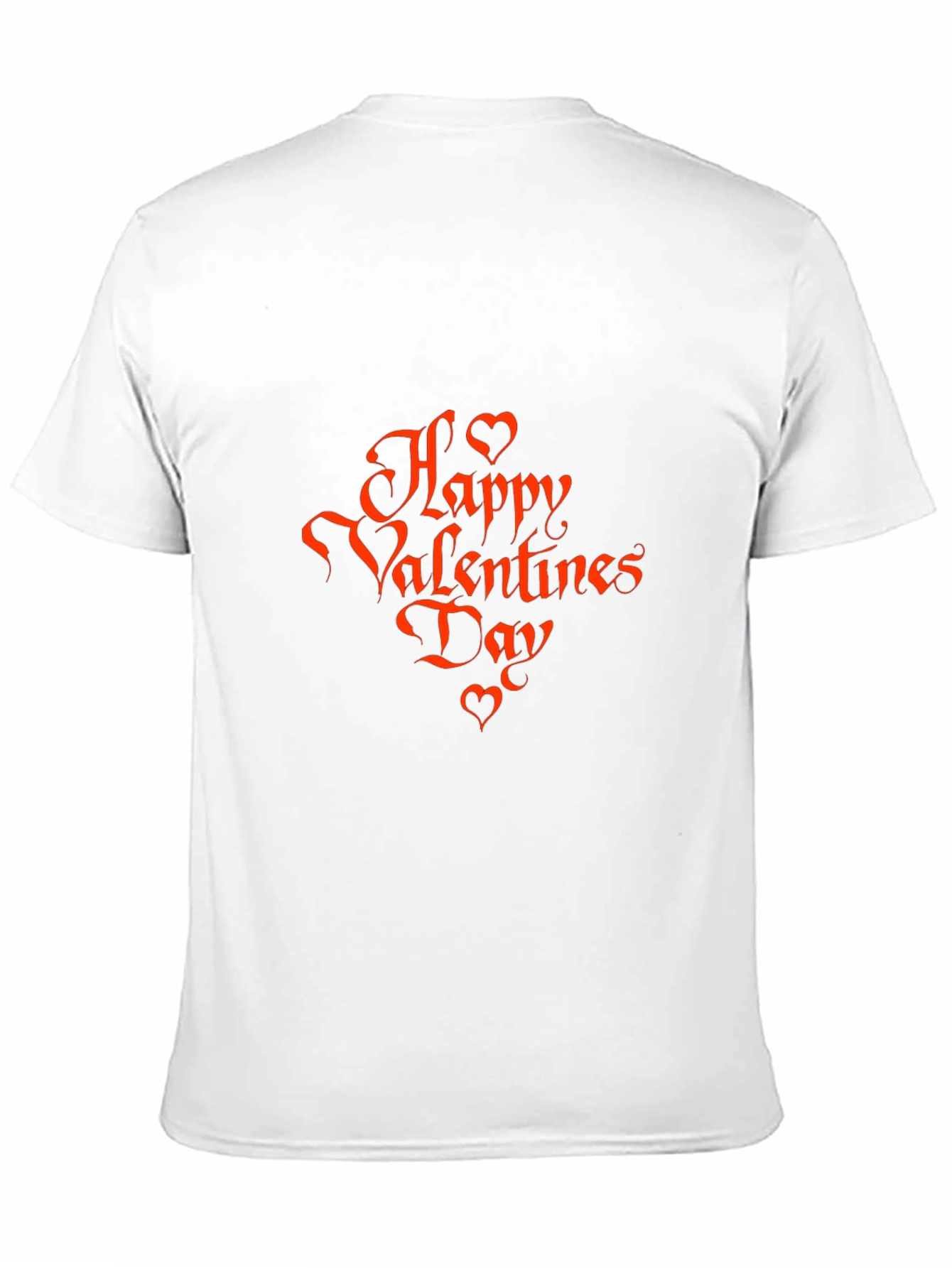 Happy Valentines Day Graphic Tee - Black