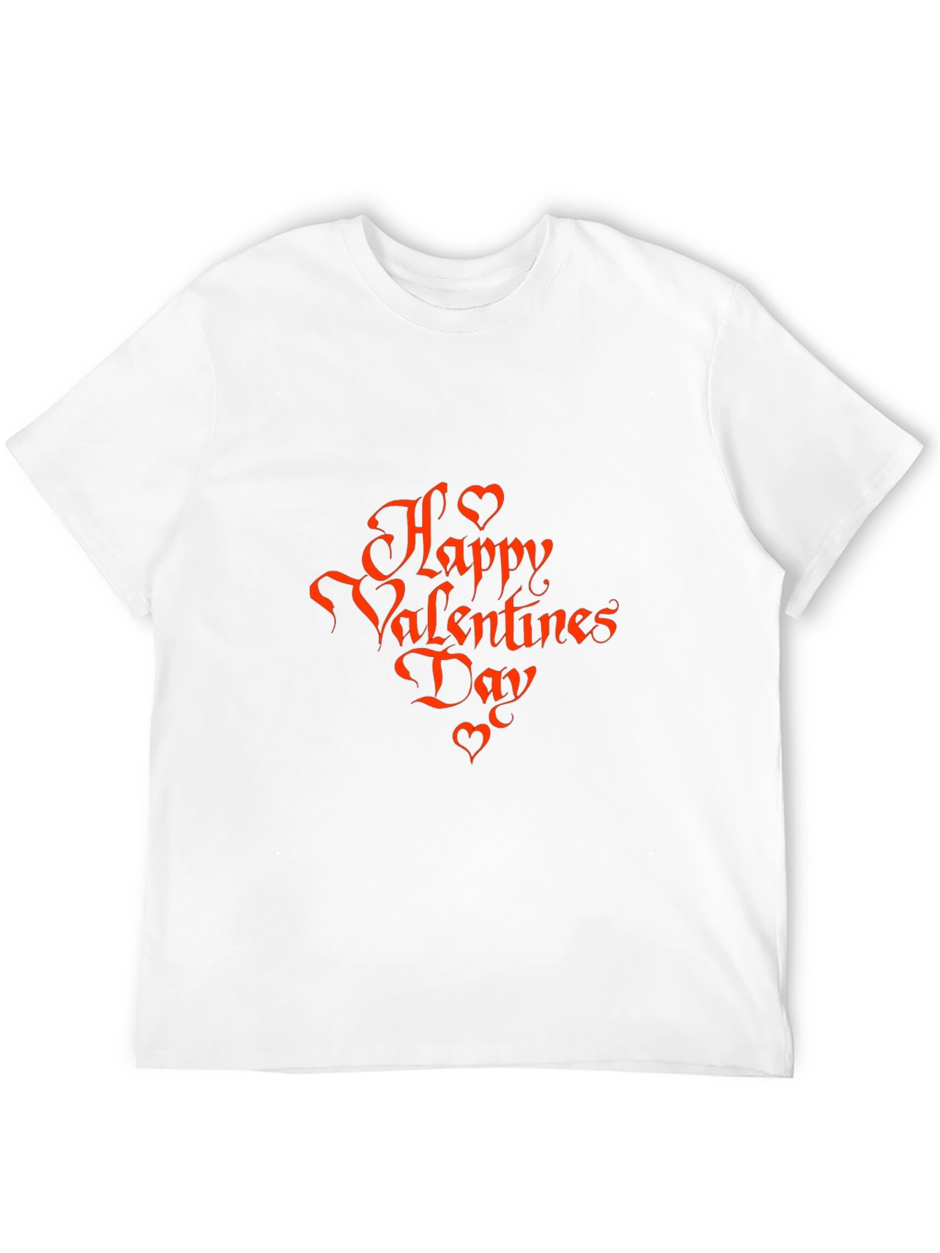 Happy Valentines Day Graphic Tee - Black