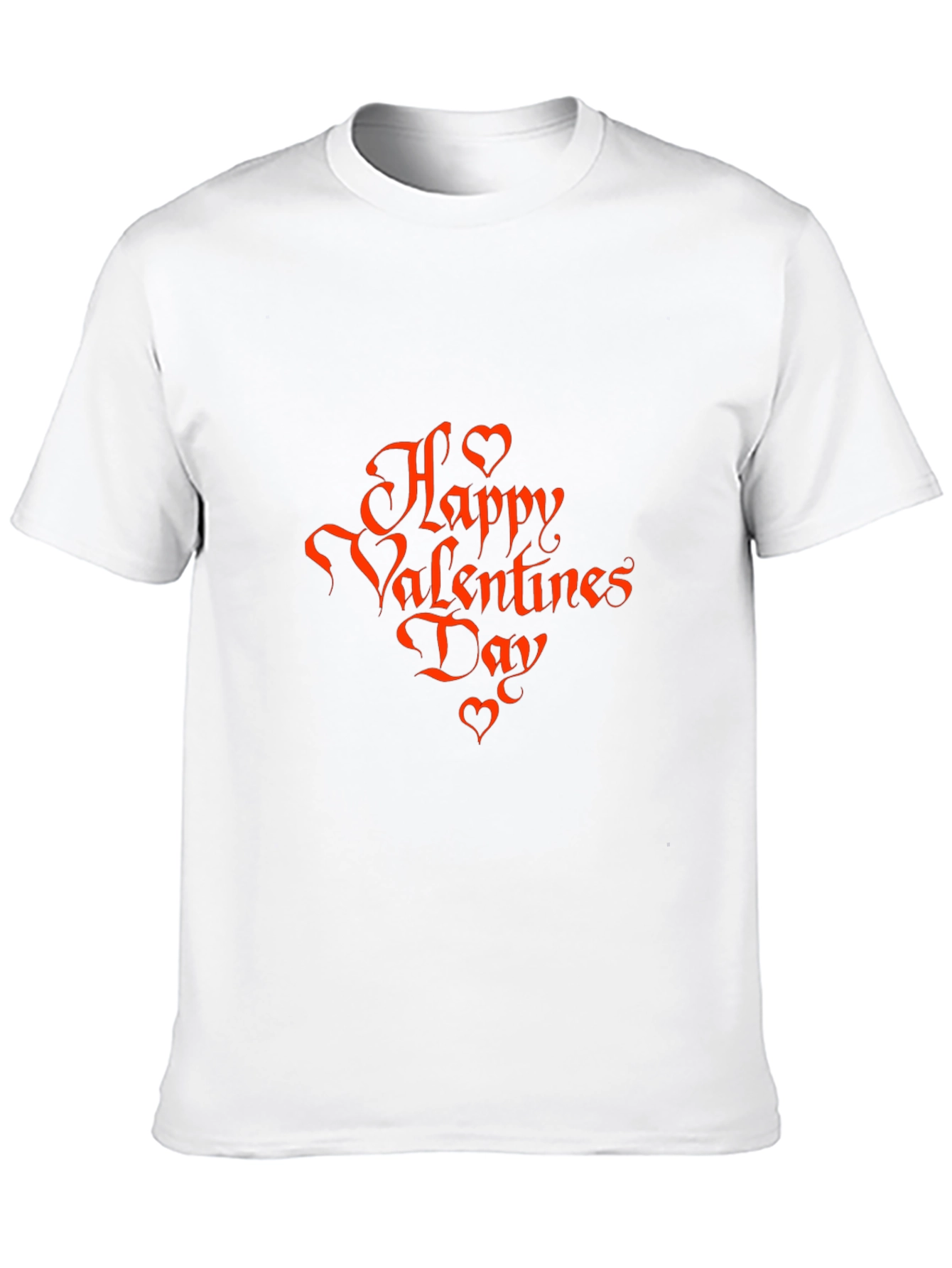 Happy Valentines Day Graphic Tee - Black